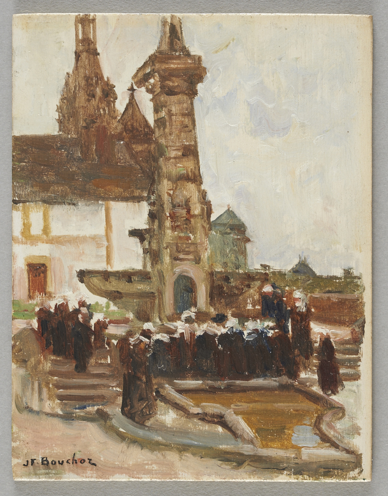 La fontaine miraculée de Sainte-Anne-d'Auray, Joseph-Félix Bouchor, 4e quart 19e siècle, 1ère moitié 20e siècle