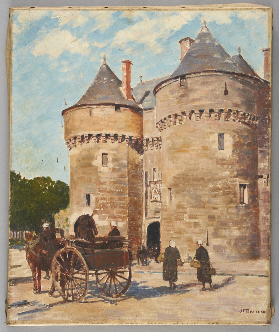 Guérande- La porte Saint-Michel, Joseph-Félix Bouchor, 4e quart 19e siècle, 1ère moitié 20e siècle