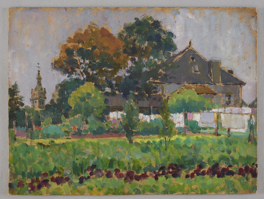 Le jardin d'Auguste, l'église et le couvent (Gourin)_0