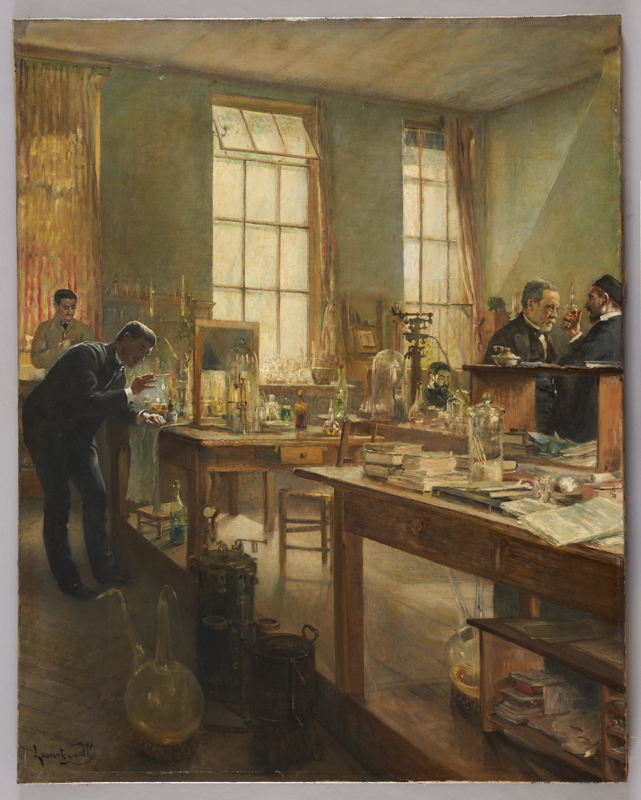 Le laboratoire de Pasteur, Lucien Laurent-Gsell, 4e quart 19e siècle