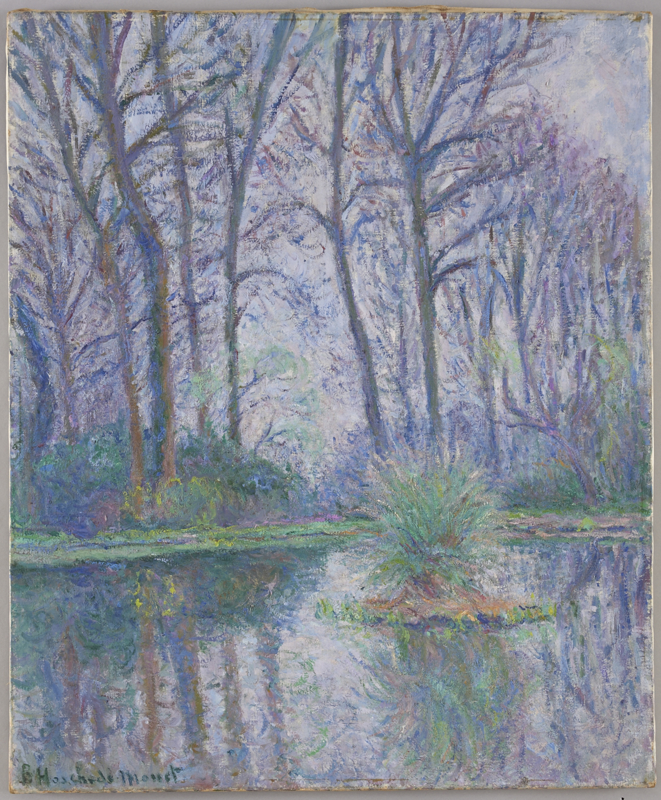 Le bassin, temps gris — Blanche Hoschedé-Monet