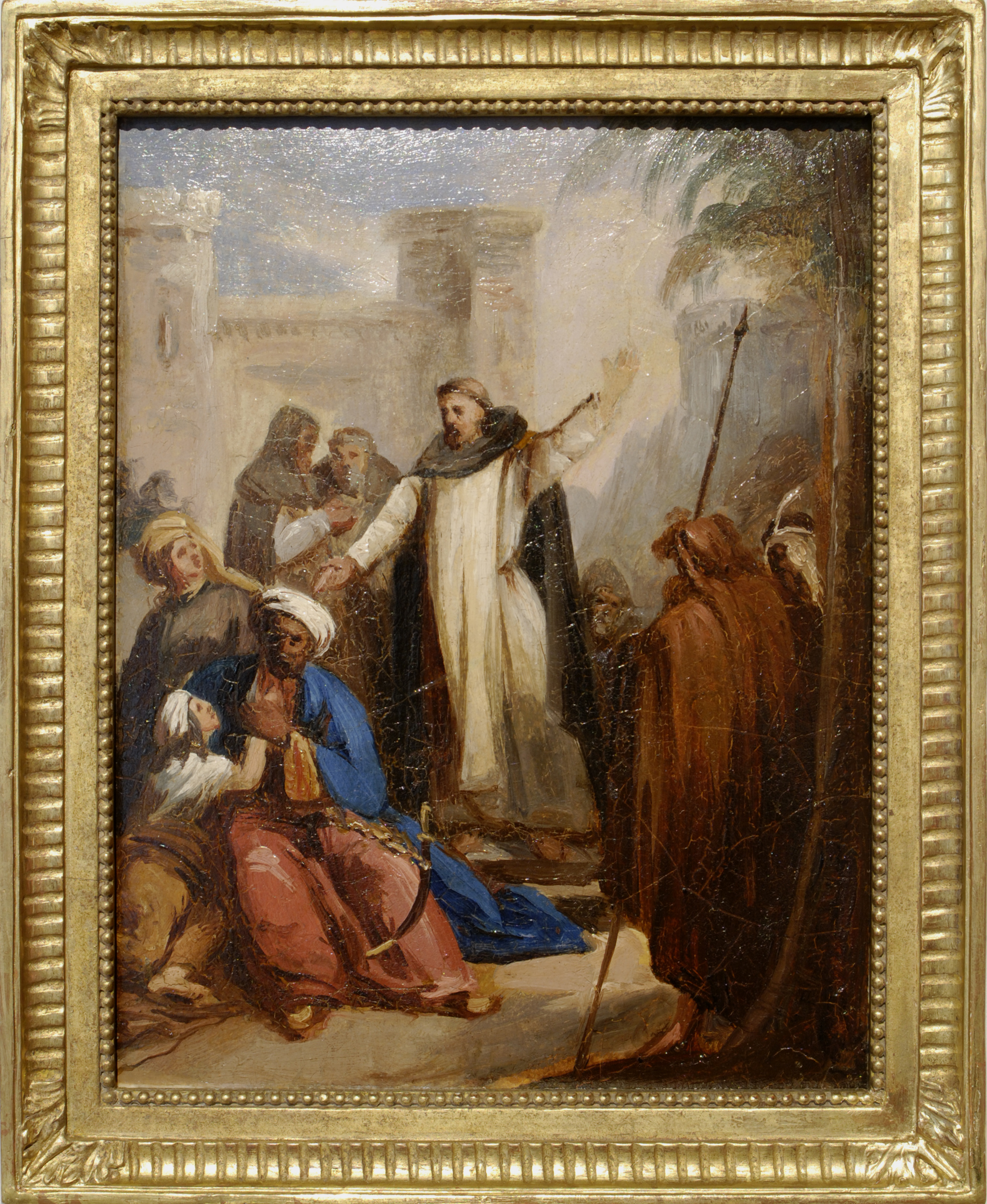 Saint Vincent Ferrier prêchant les infidèles, Jean-Baptiste Mauzaisse, 1ère moitié 19e siècle
