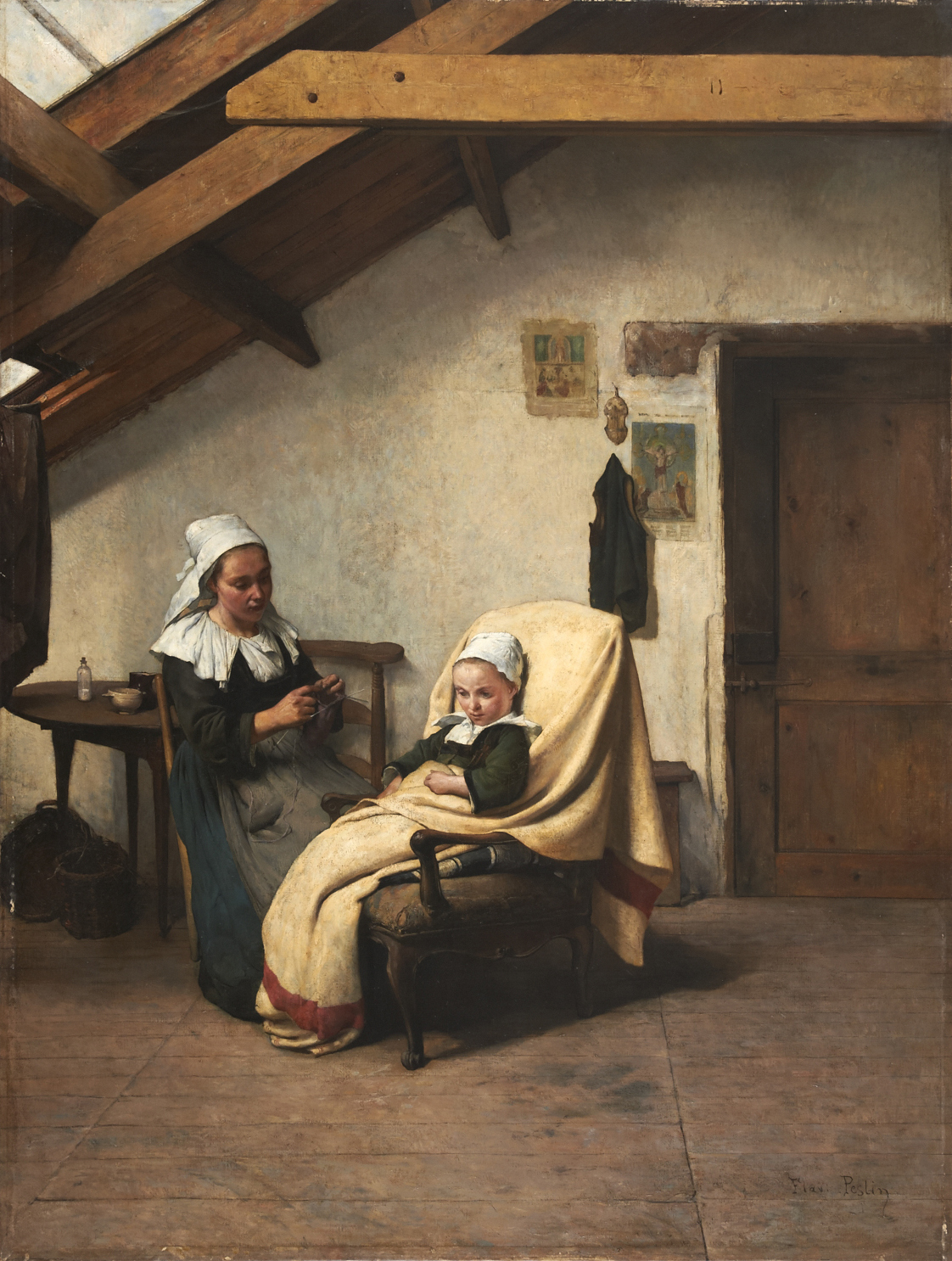 La petite malade, Flavien-Louis Peslin