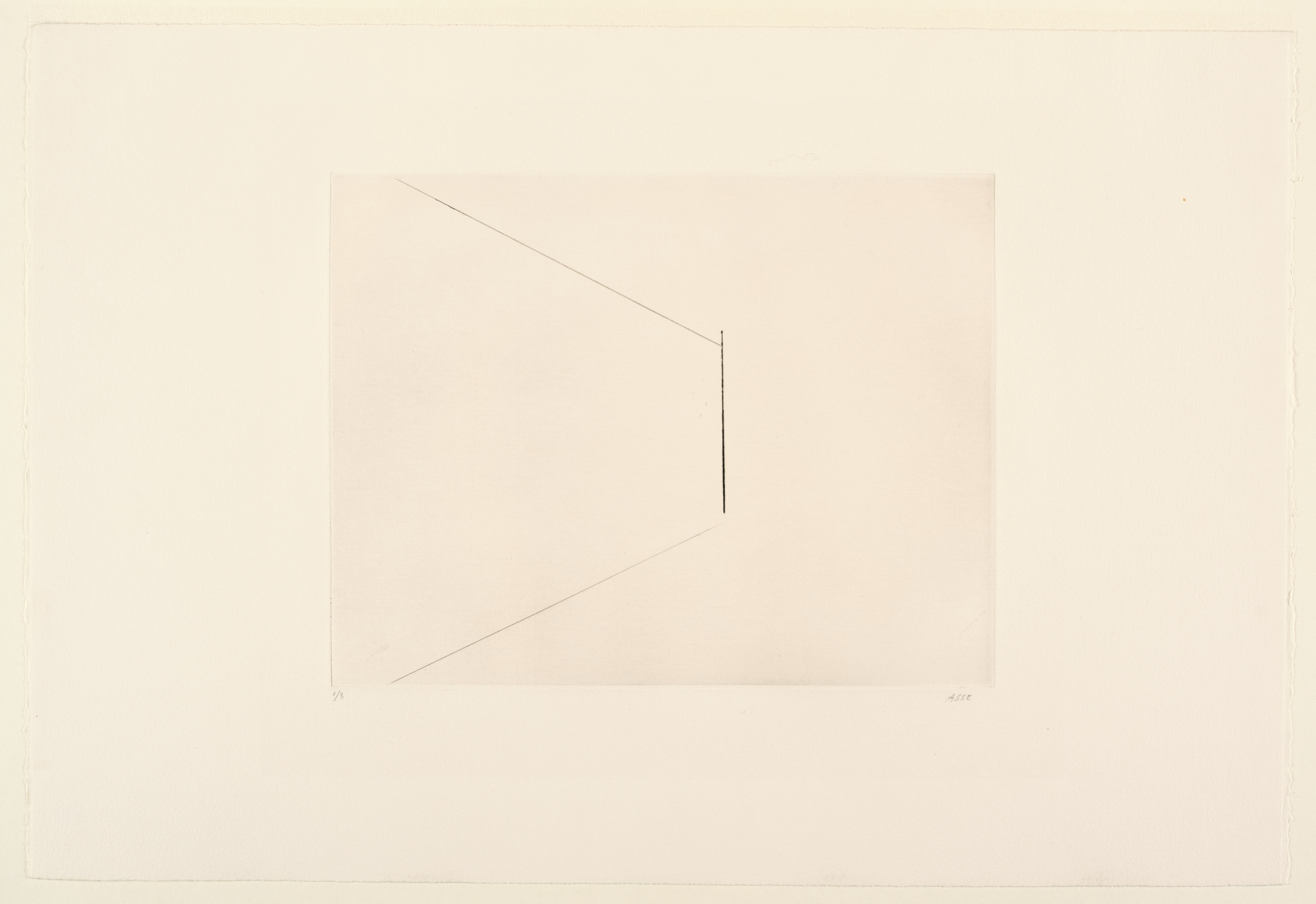 Verticale d'Espace, Geneviève Asse, 1974