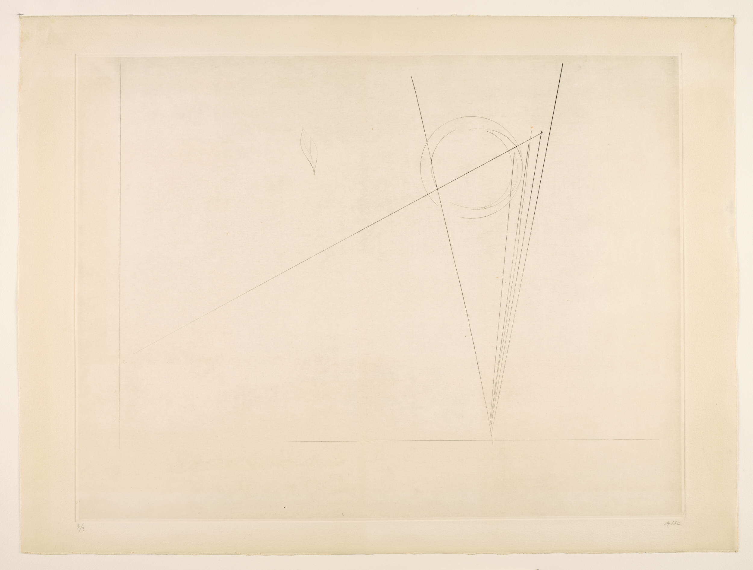 La feuille 3/3, Geneviève Asse, 1958