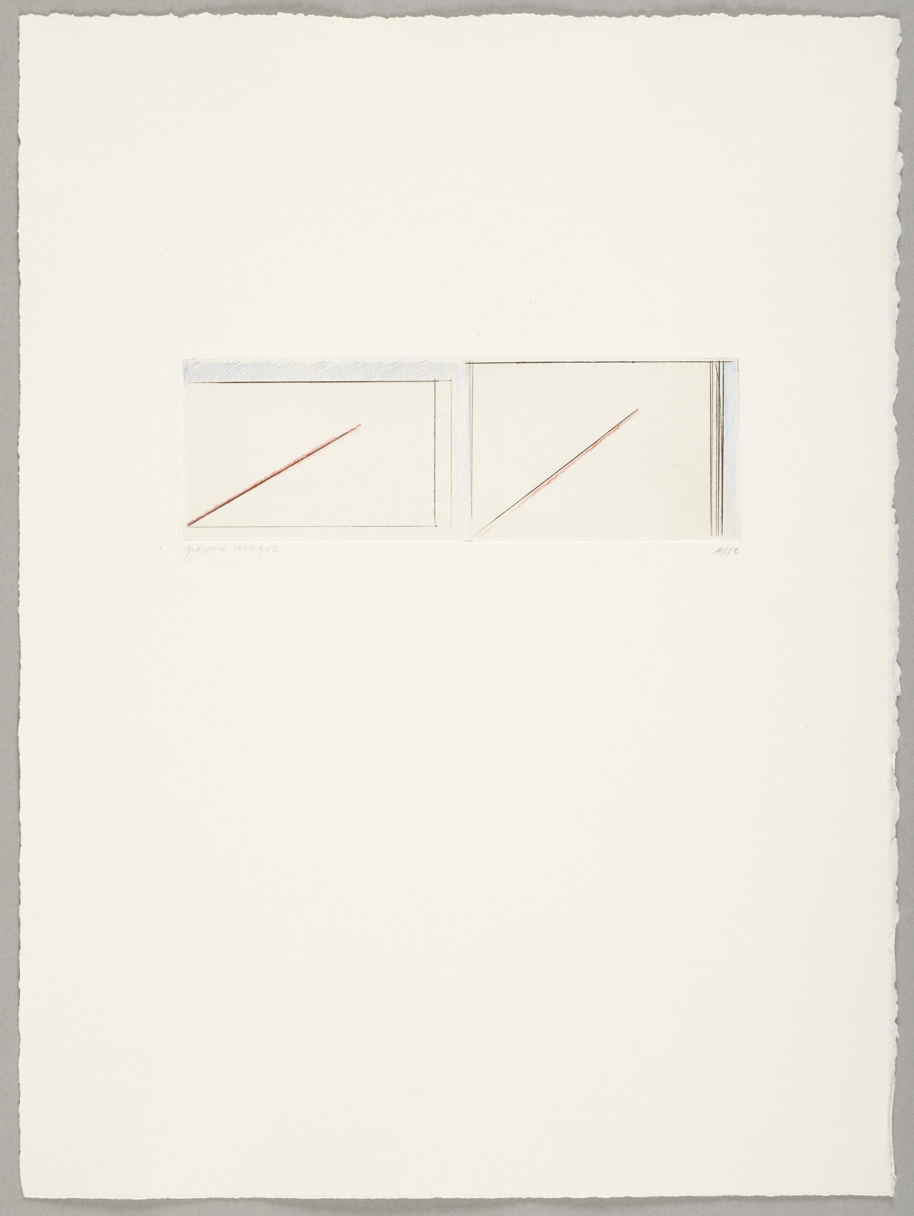 Oblique - Double lumière, Geneviève Asse, 1981