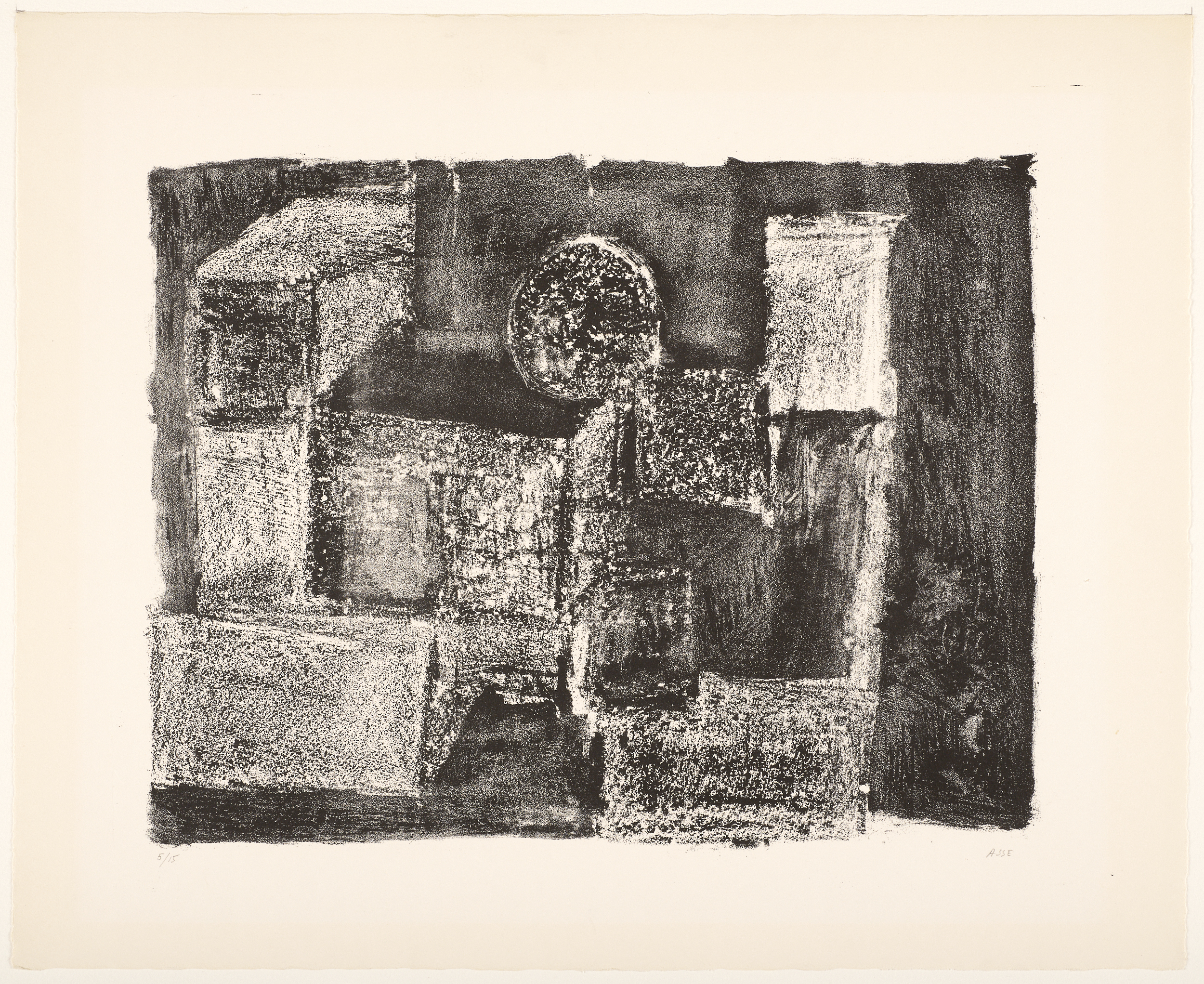 Boites et pommes, Geneviève Asse, 1947