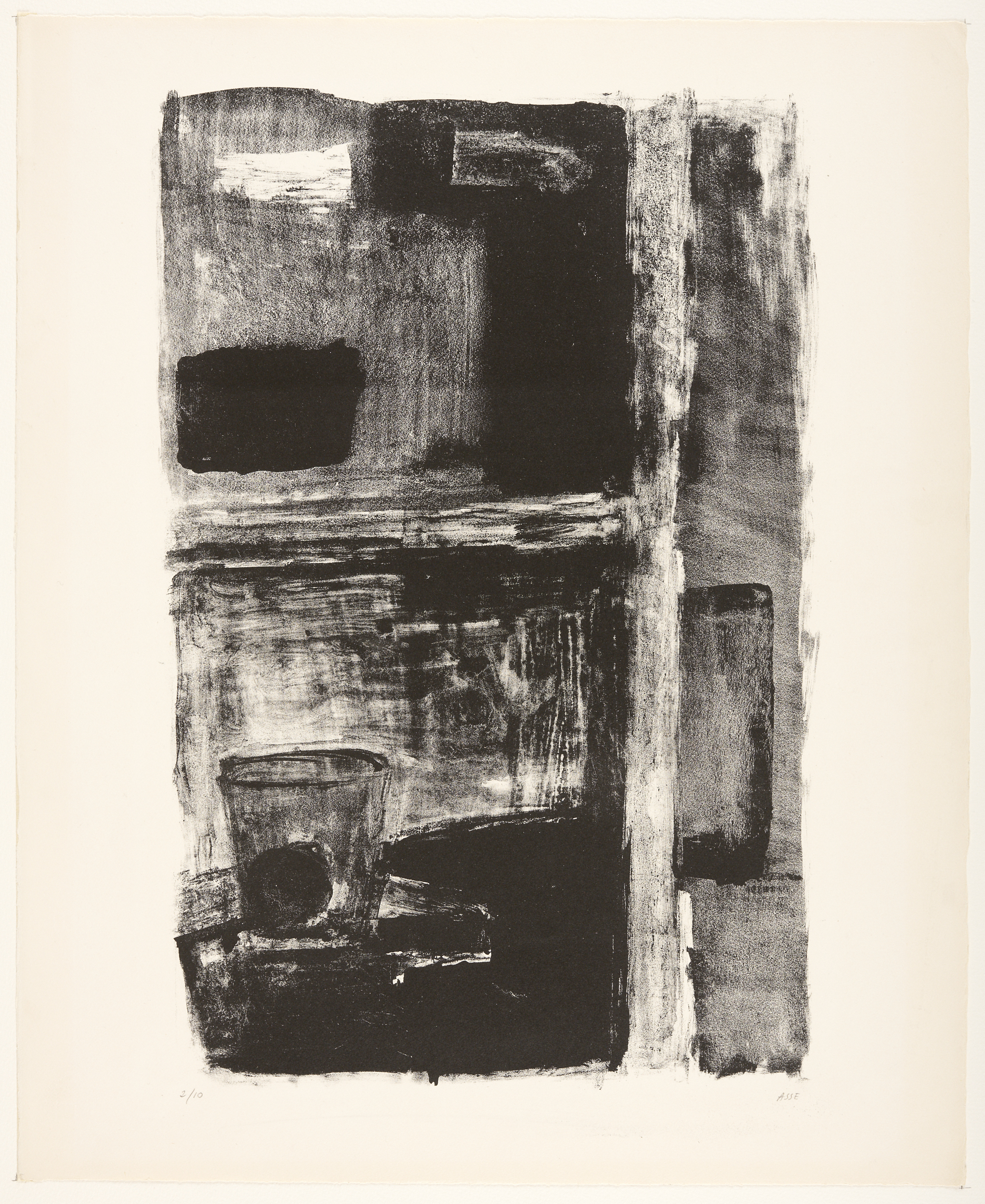 Objets à travers une vitre 2/10, Geneviève Asse, 1942