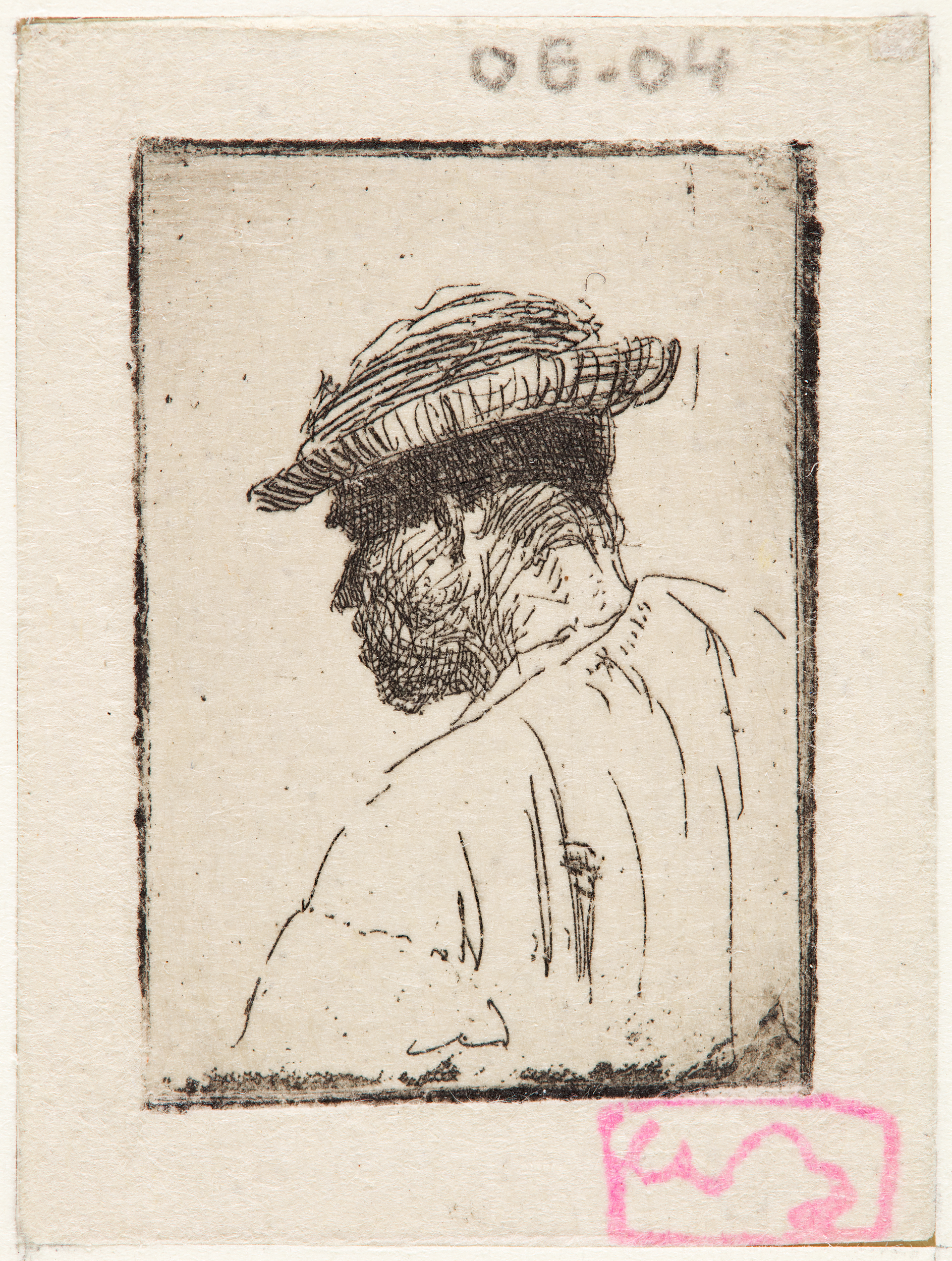 Etude de tête, Adolphe Beaufrère, 1906