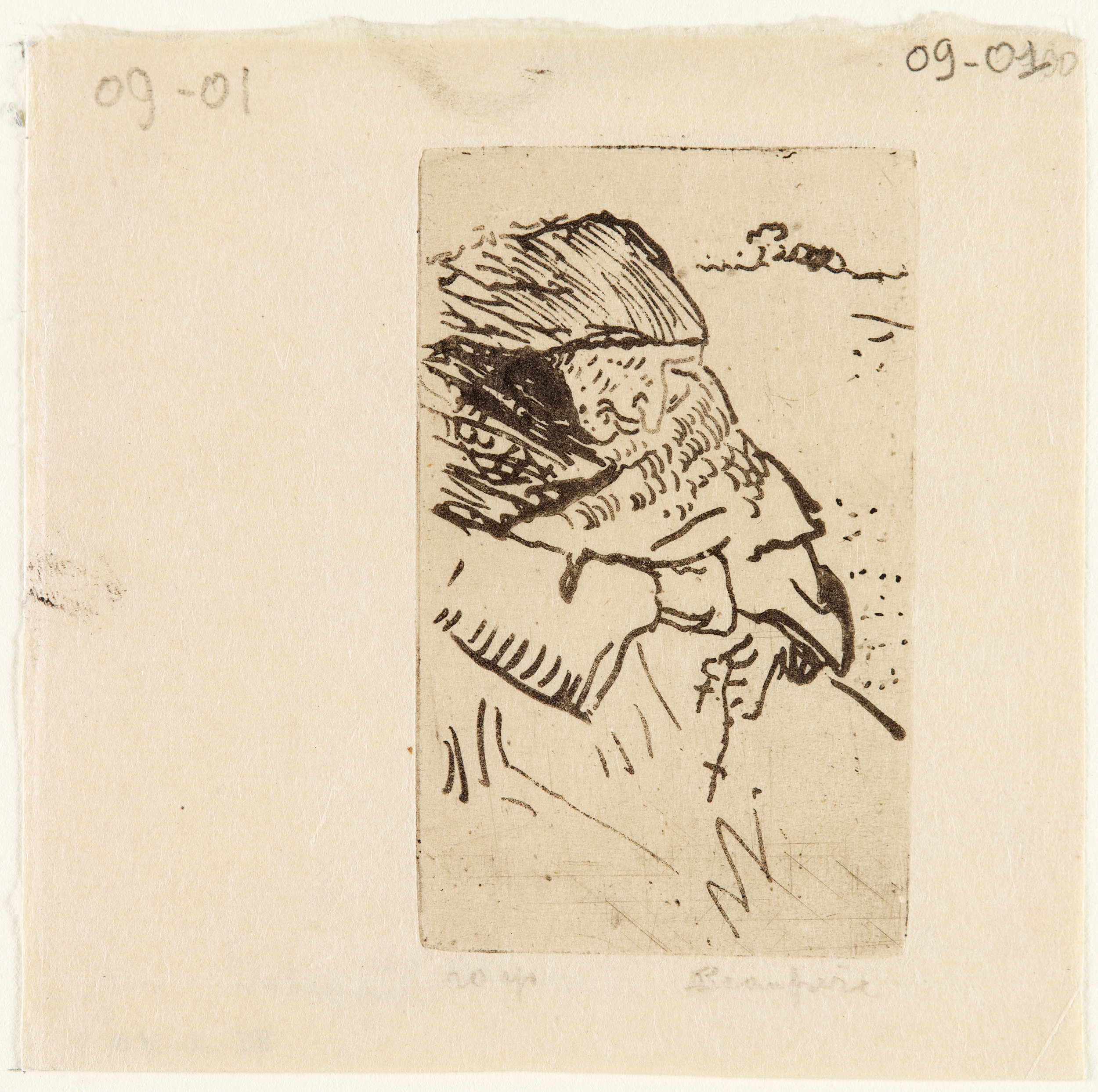 Vieille au chapelet, Adolphe Beaufrère, 1909