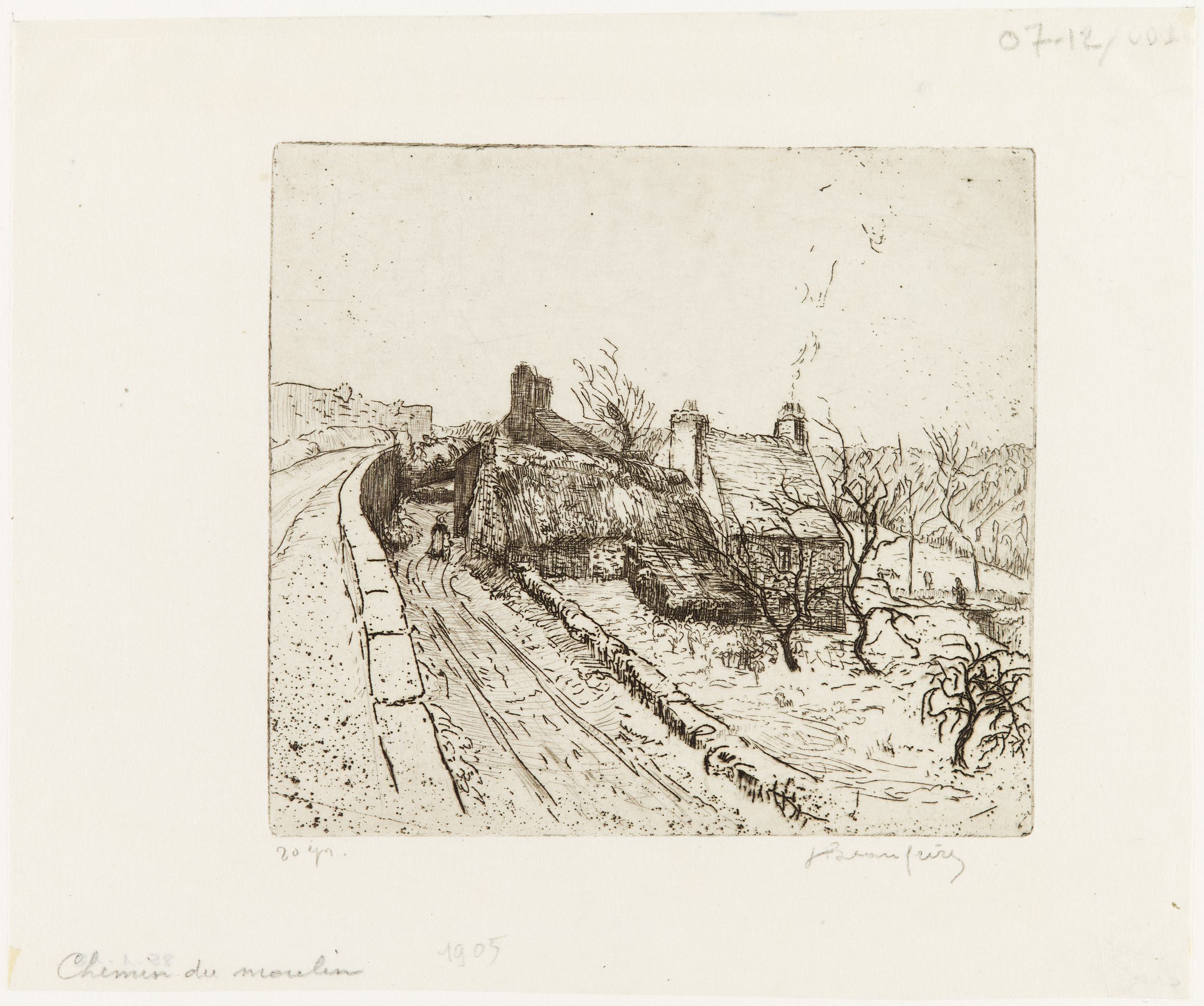 Chemin du moulin, Adolphe Beaufrère, 1905