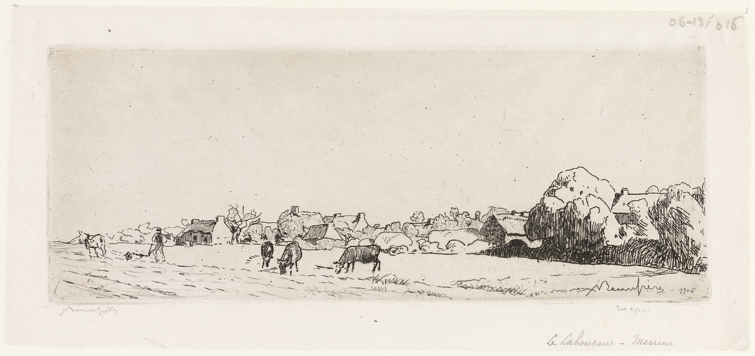 Le laboureur - Merrien, Adolphe Beaufrère, 1906