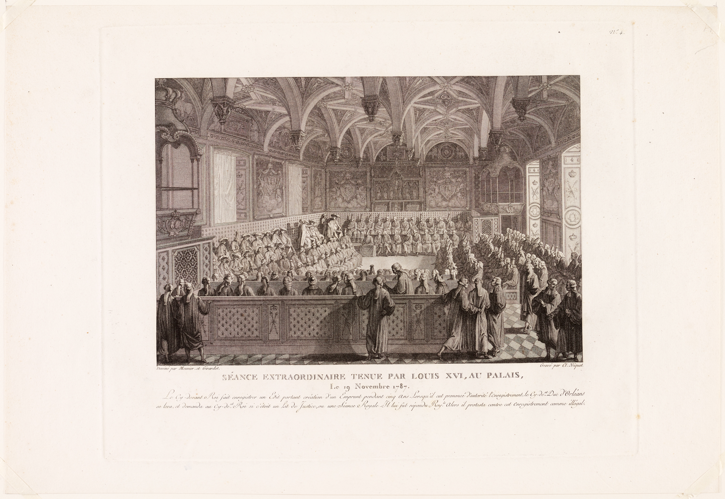 Séance extraordinaire tenue par Louis XVI au Palais, Claude Niquet, 19e siècle