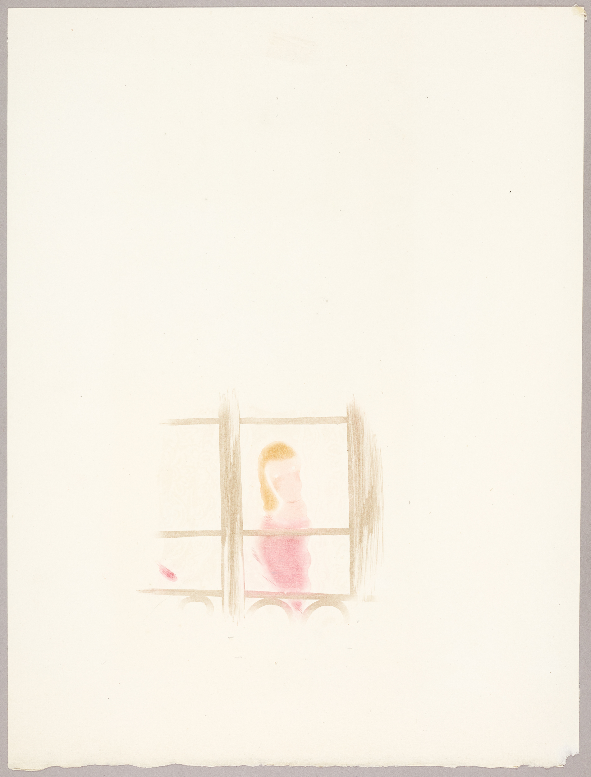 Femme à la croisée, Jean-Gabriel Daragnes, 1ère moitié 20e siècle