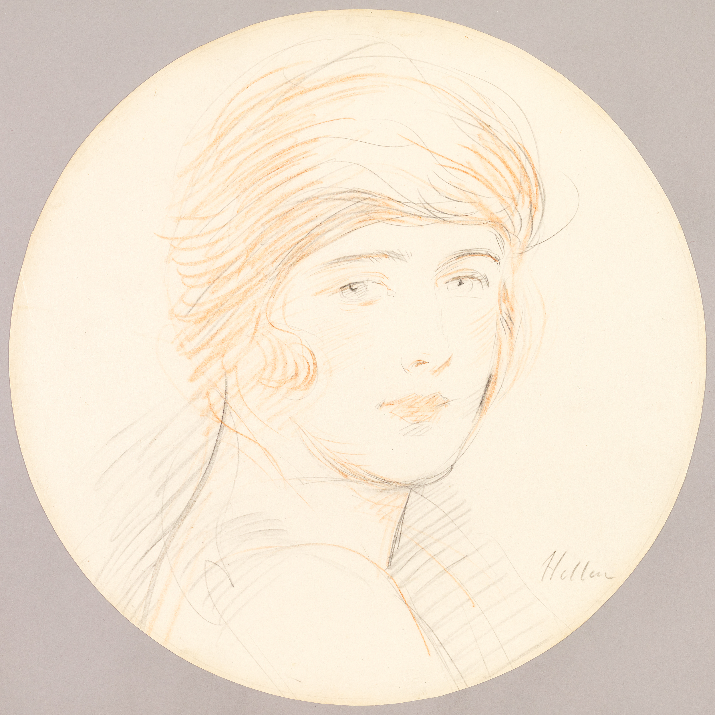 Tête de jeune fille, Paul-César Helleu, 4e quart 19e siècle, 1er quart 20e siècle