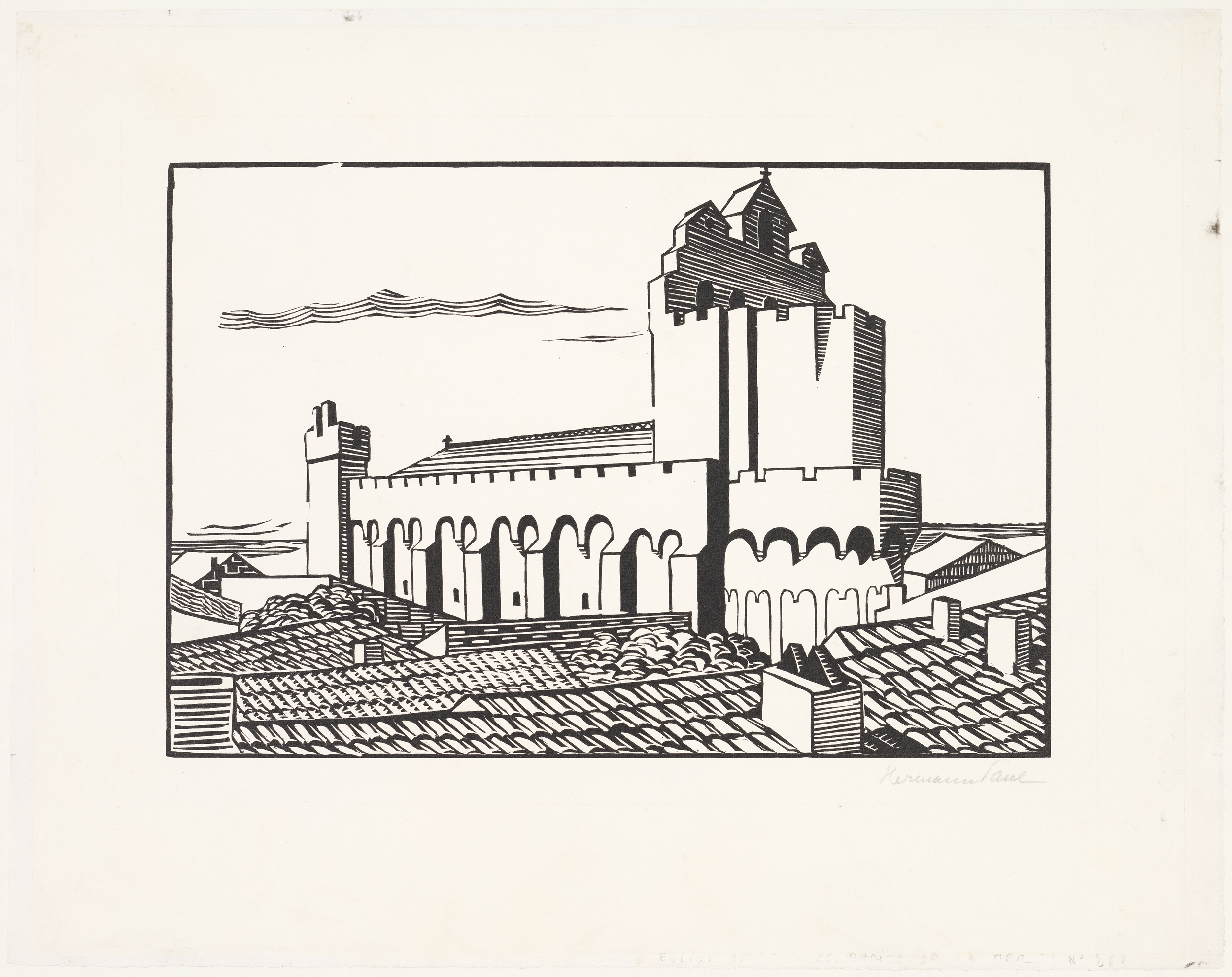 L'église de Saintes-Maries-de-la-Mer, René Georges Hermann-Paul, 1ère moitié 20e siècle