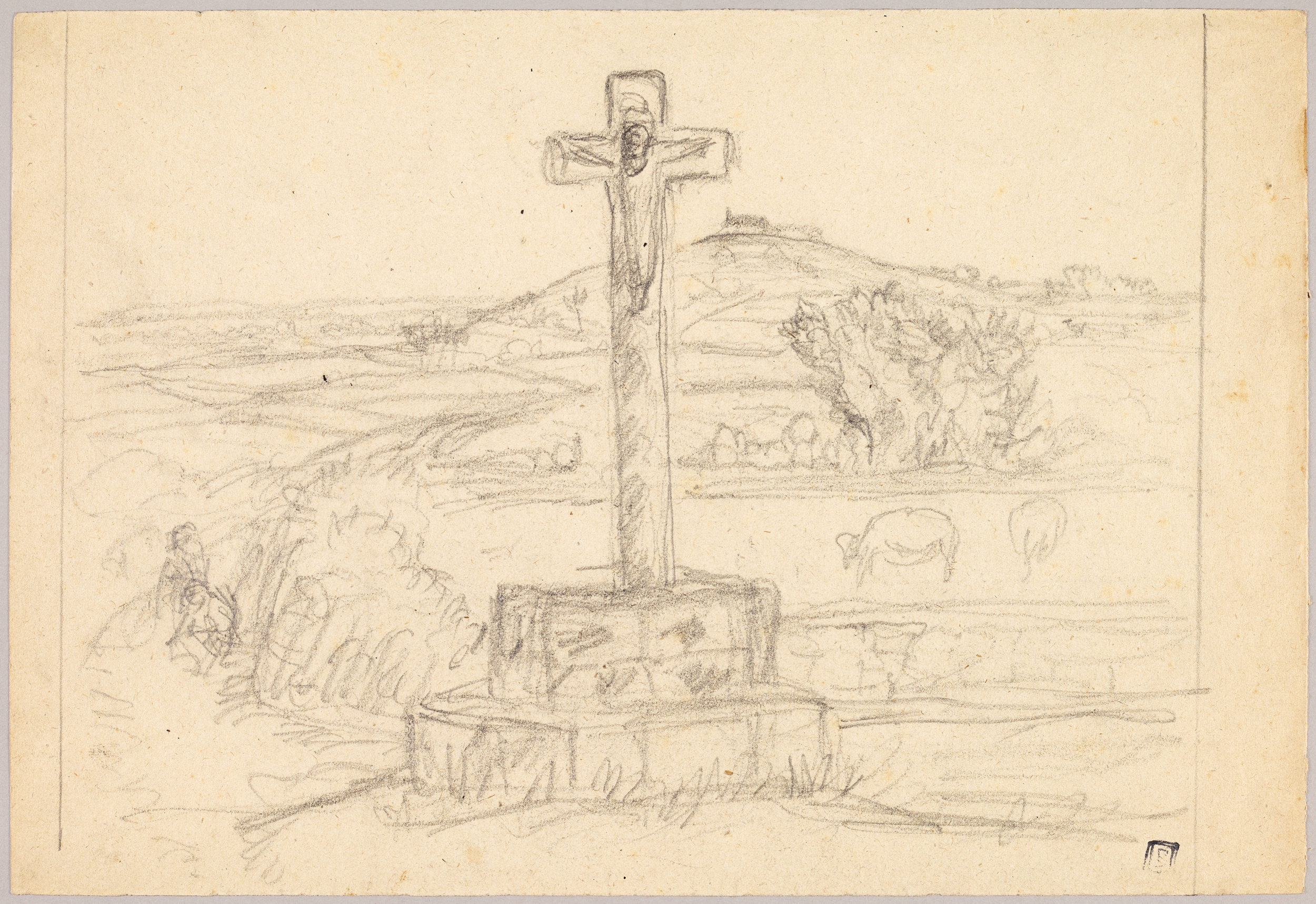 Calvaire breton (titre factice), Jean Frélaut, 1ère moitié 20e siècle