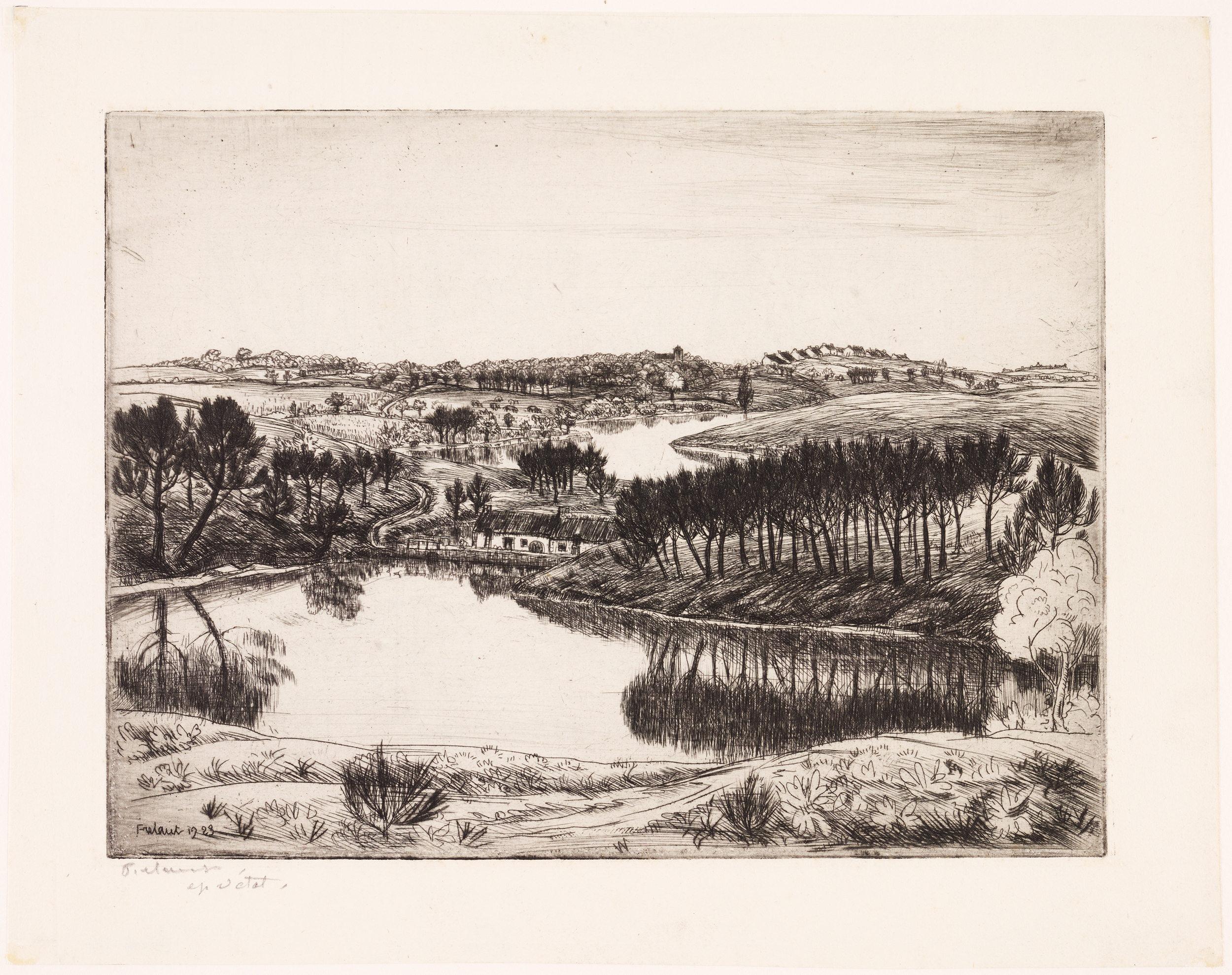 L'étang du moulin (titre de catalogue), Jean Frélaut, 1923