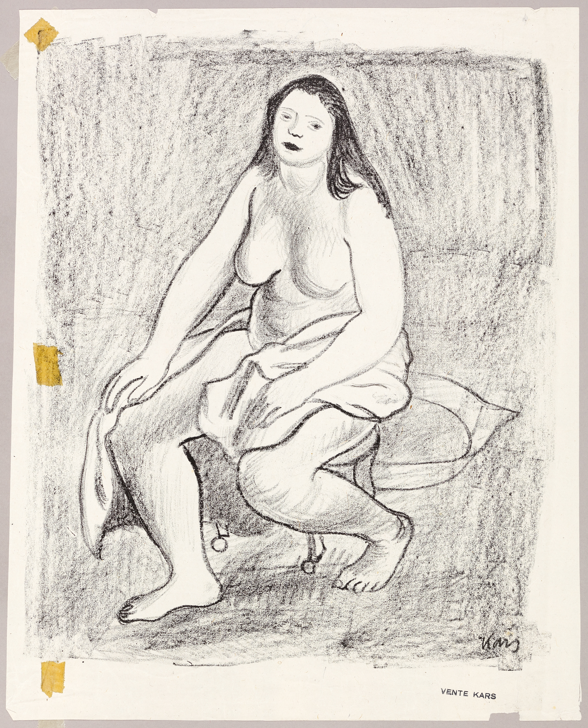 Femme nue assise, Georges Kars