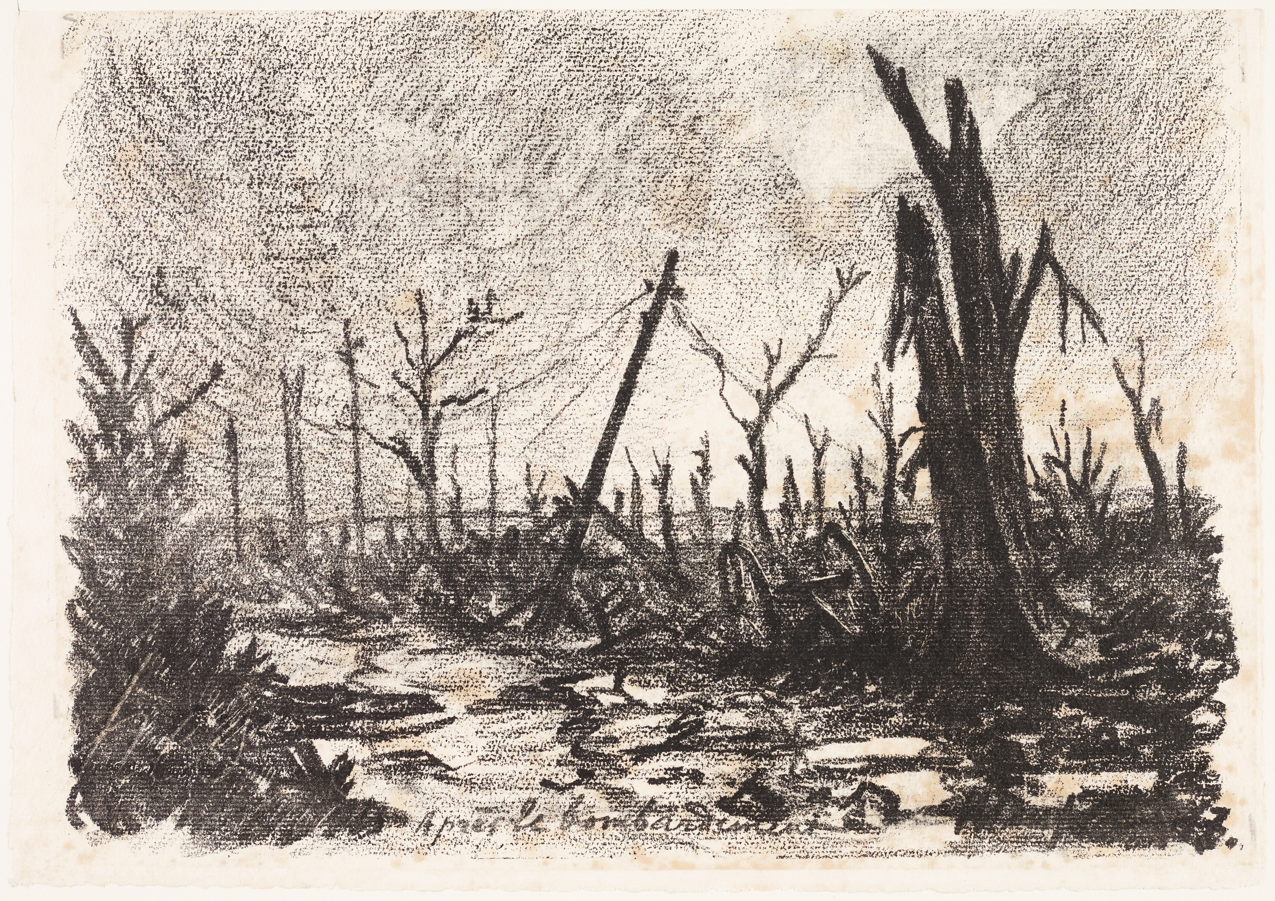 Après le bombardement, Maxime Maufra, 1917