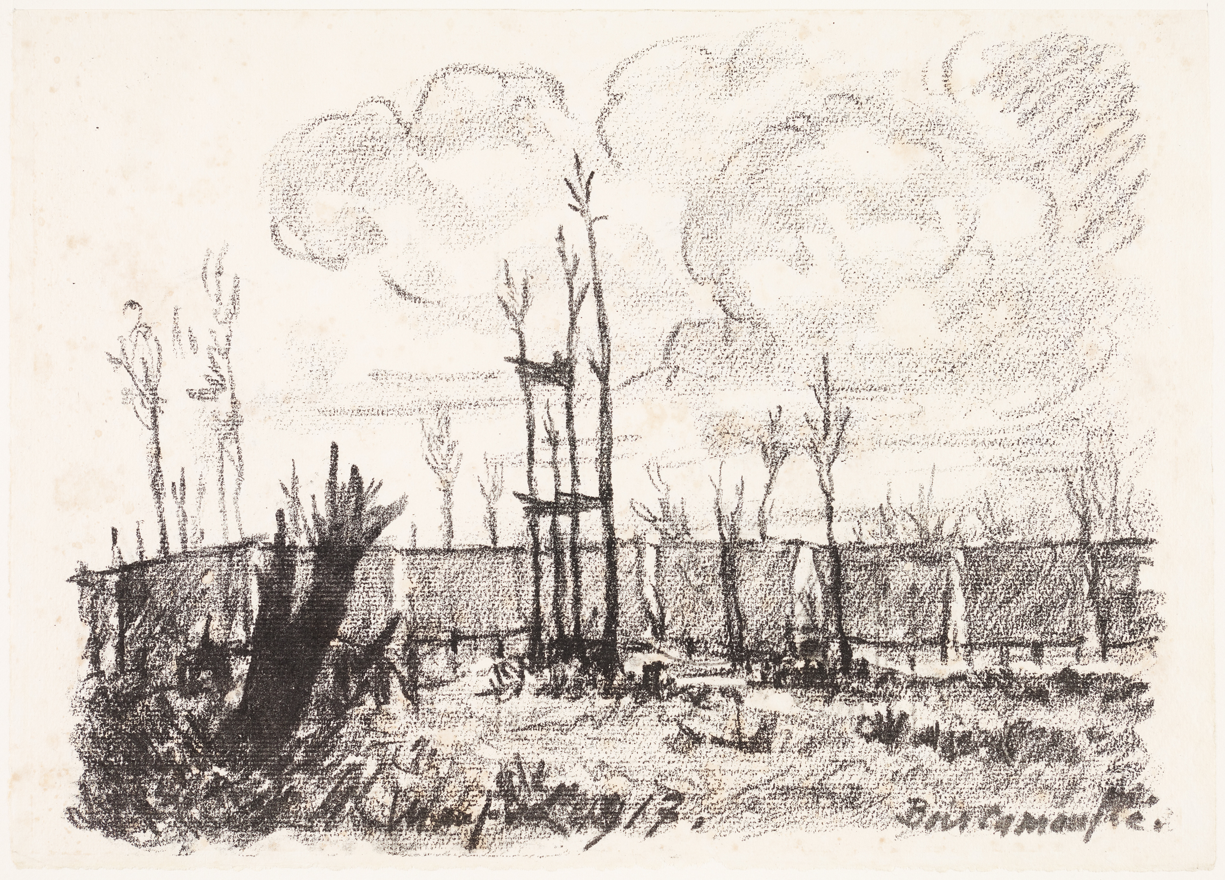 Bois camouflé, Maxime Maufra, 1917