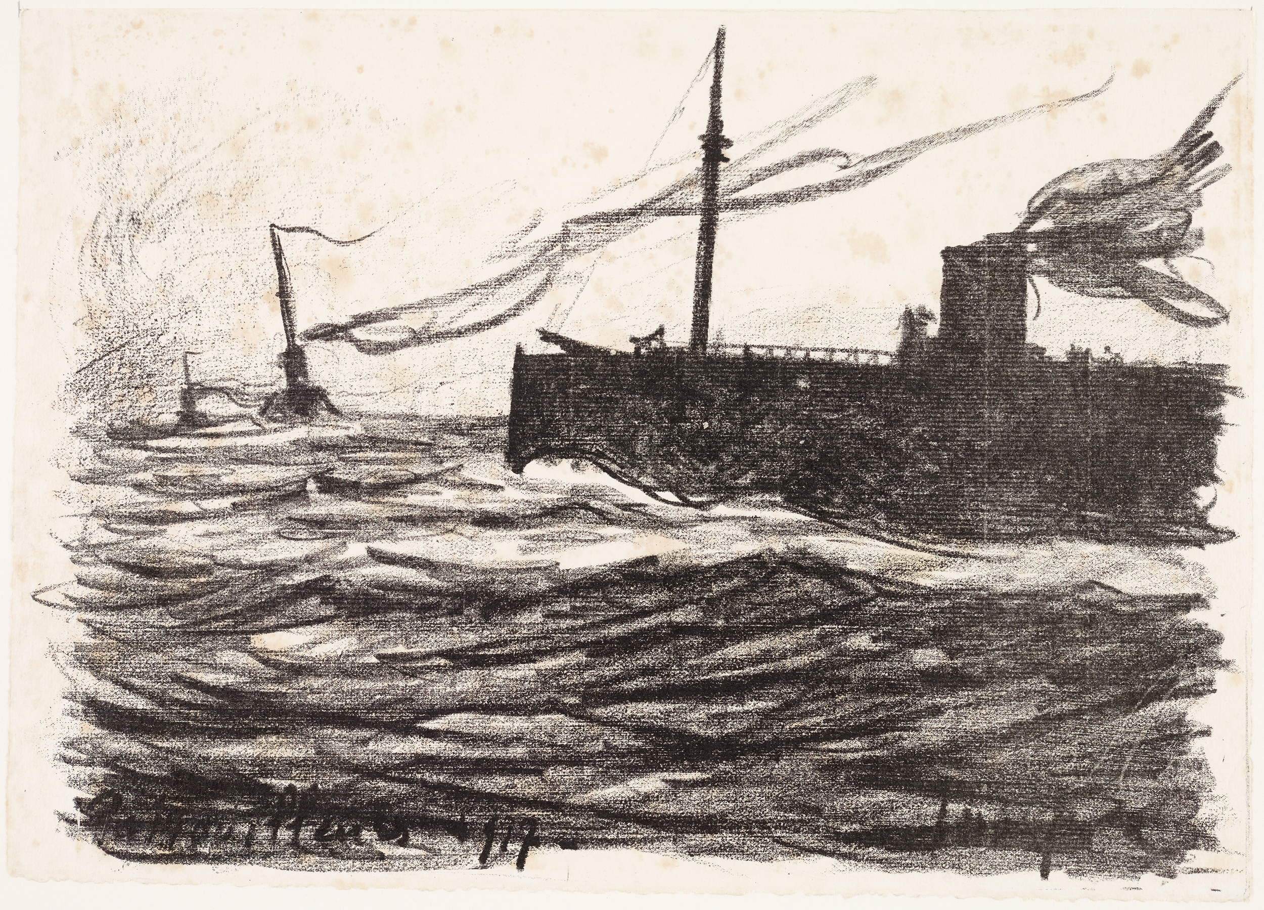 Patrouilleurs, Maxime Maufra, 1917