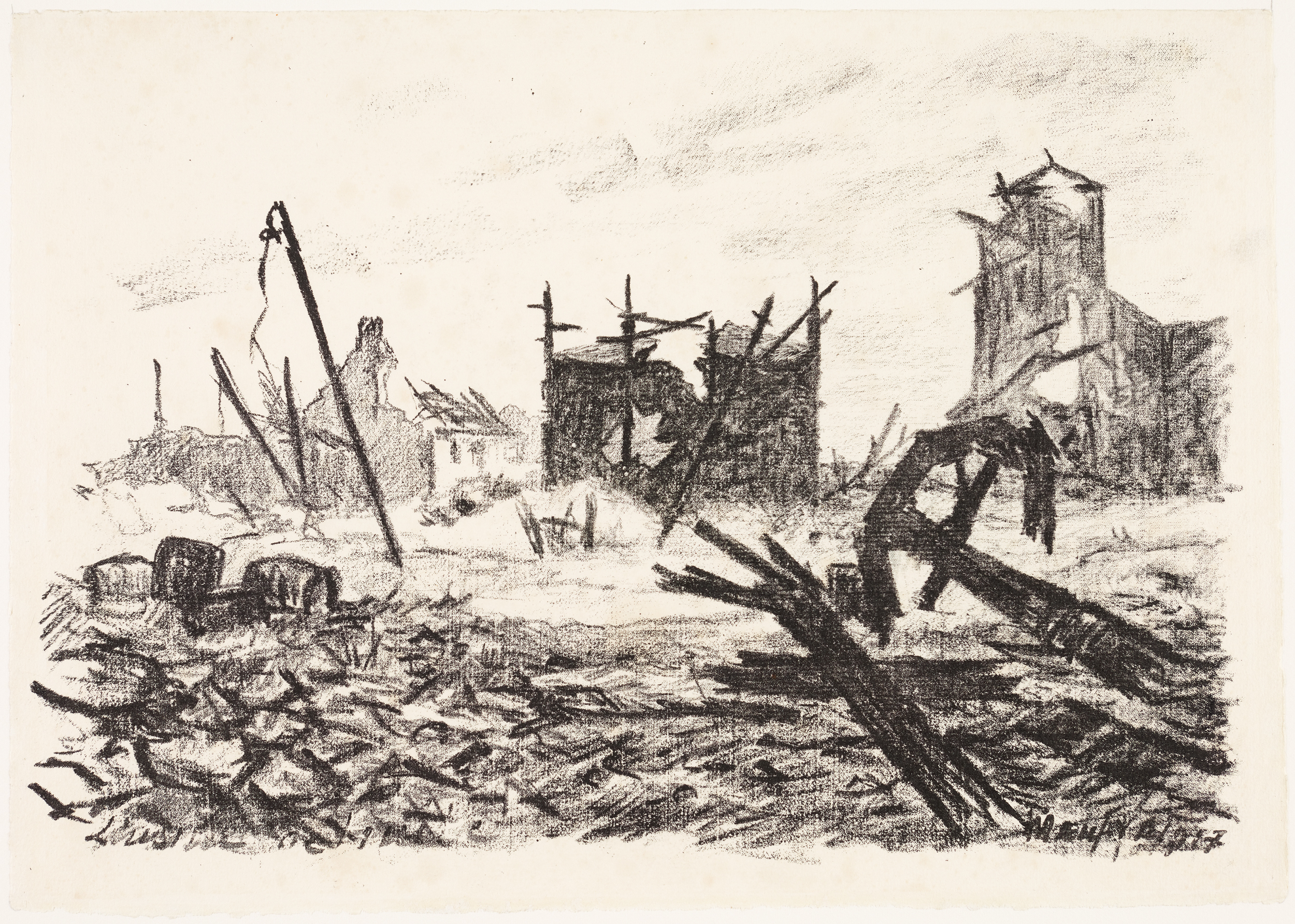 L'usine de mitie, Maxime Maufra, 1917