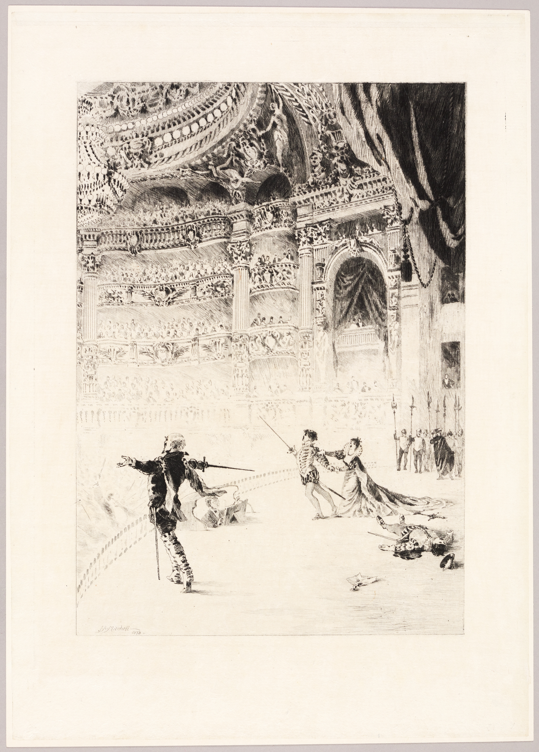 L'Opéra - Vue de la scène, John Ames Mitchell, 1878