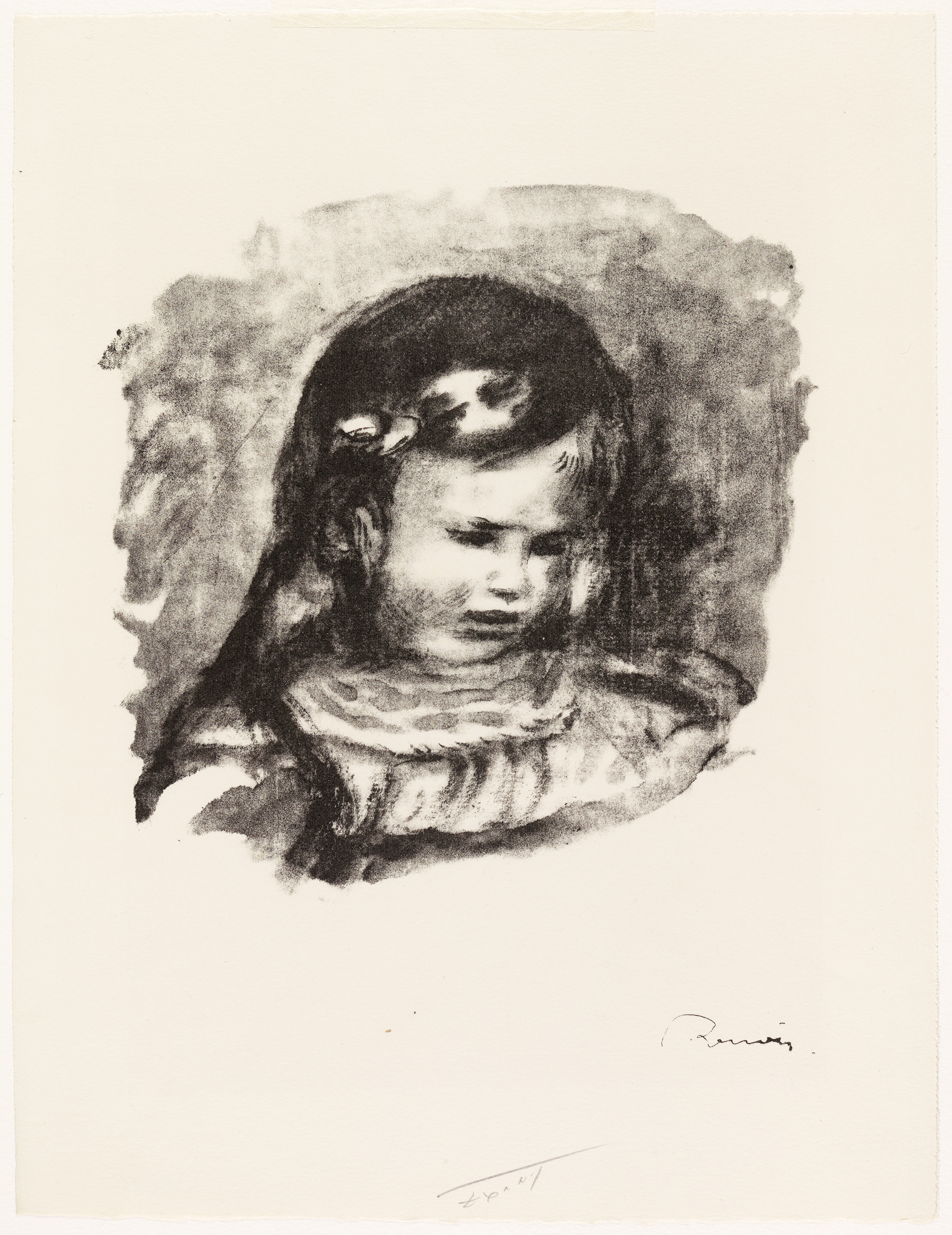 Claude Renoir - portrait, Auguste Renoir, 2e moitié 19e siècle