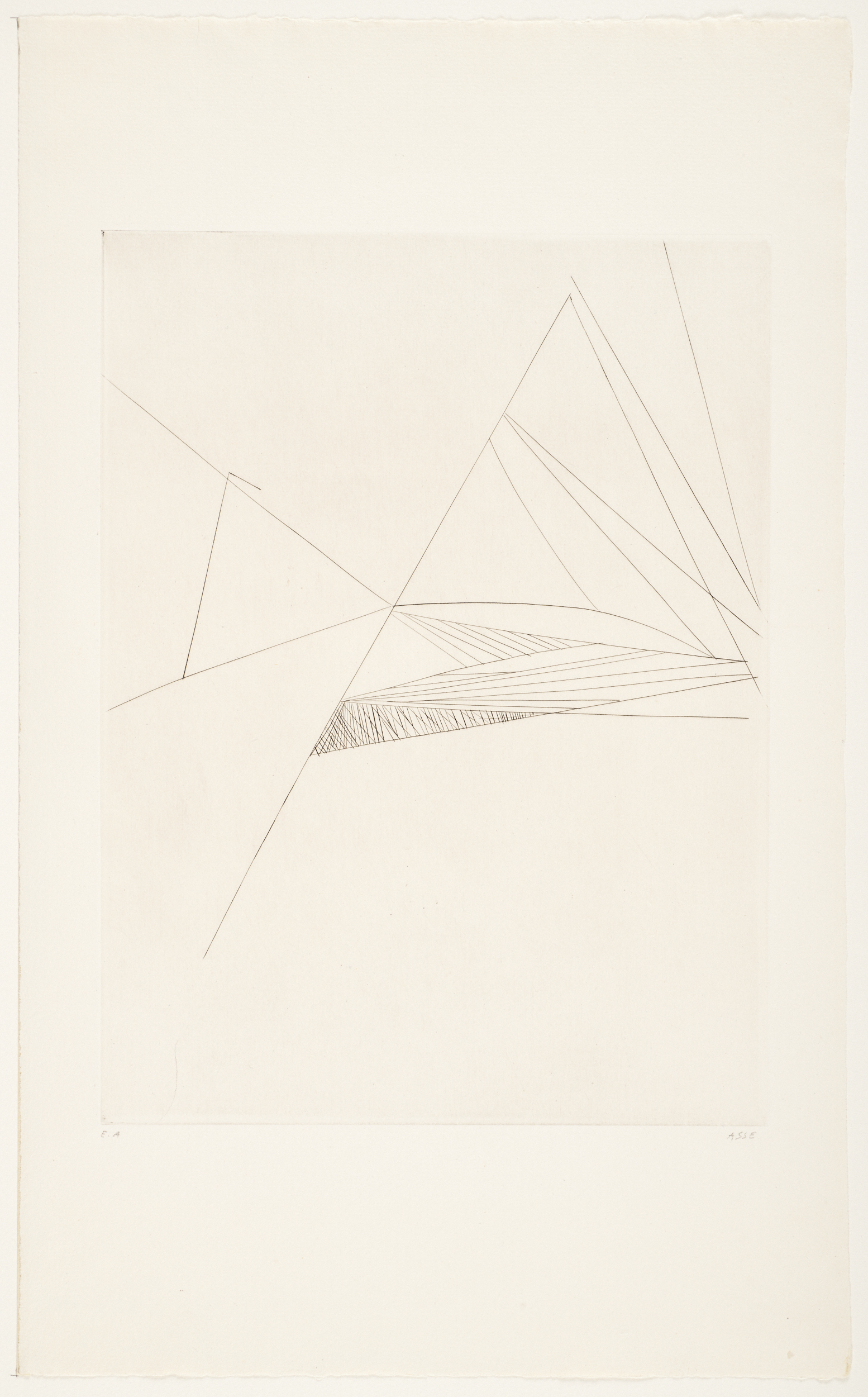 Les ailes 1er état, Geneviève Asse, 1966