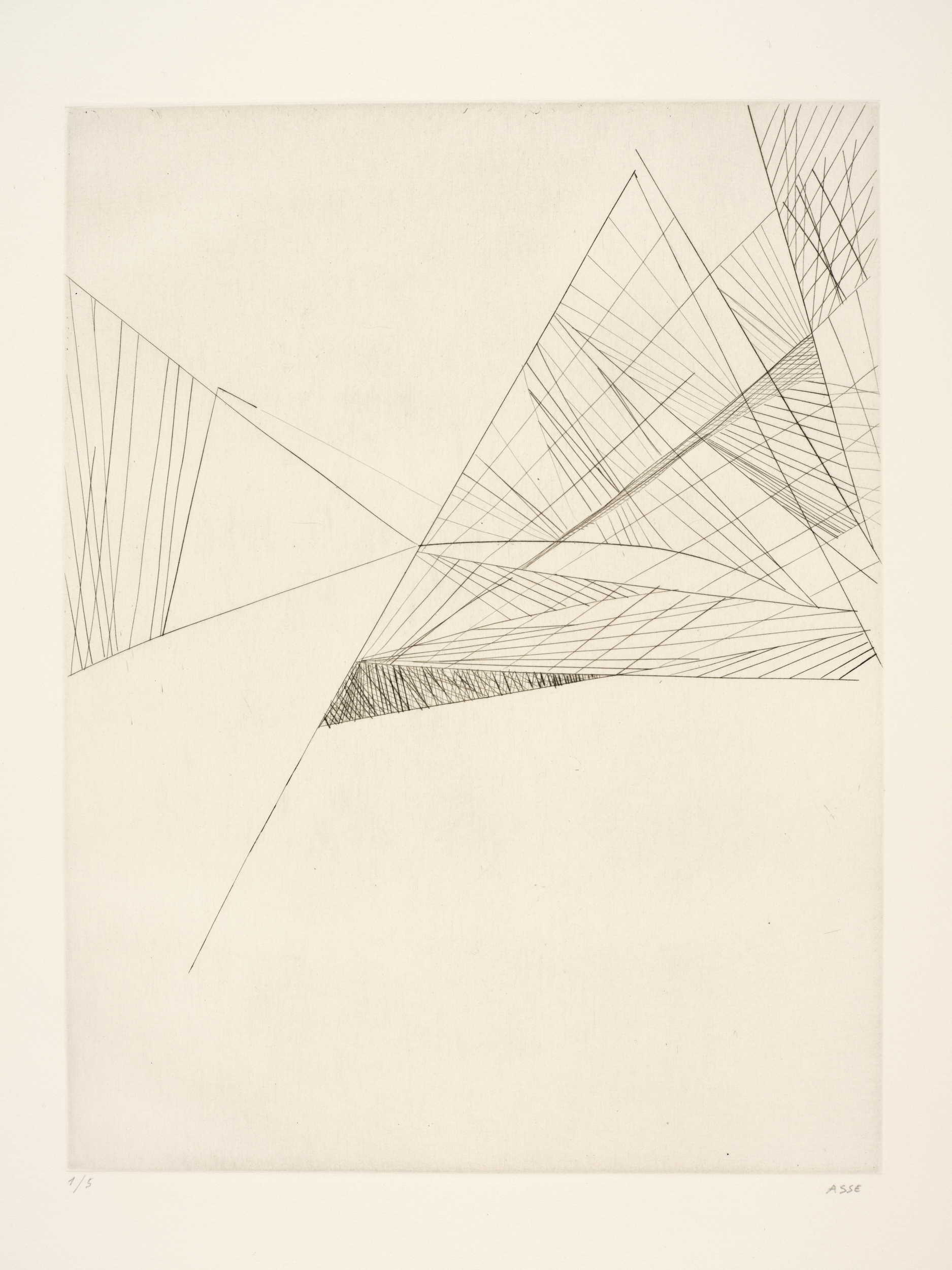 Les ailes 2ème état, Geneviève Asse, 1967