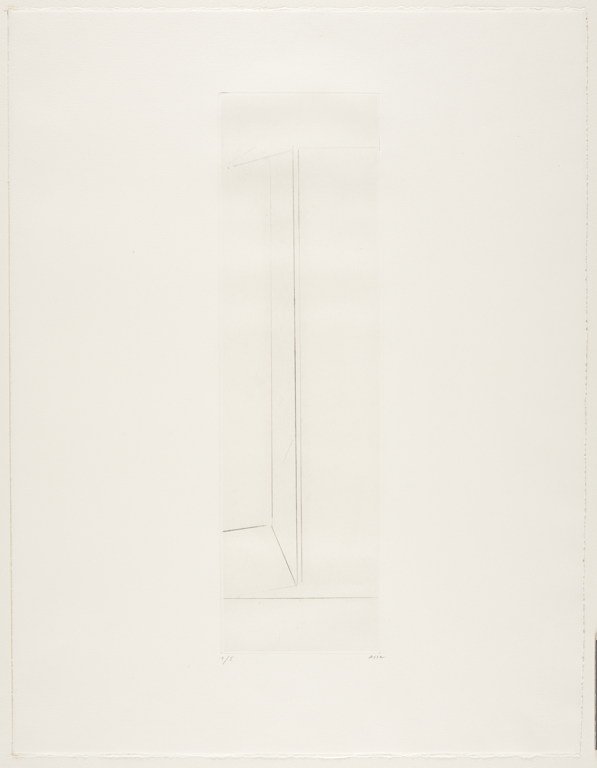 Ouverture verticale, Geneviève Asse, 1972