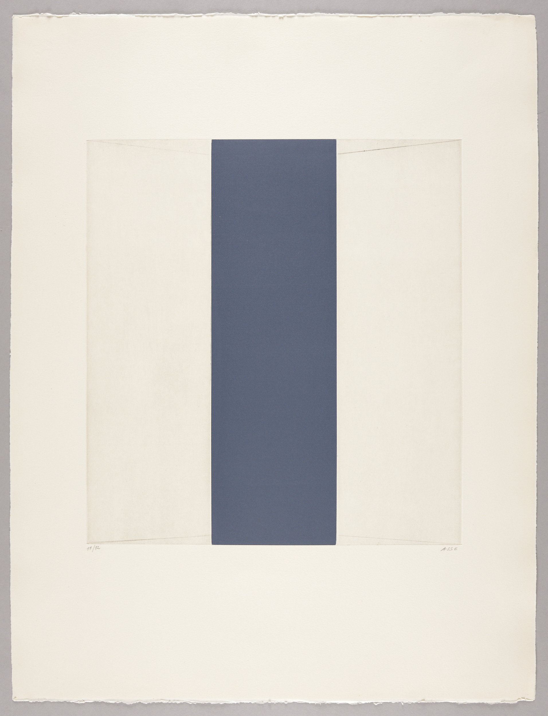 Ouverture bleue I, Geneviève Asse, 1971