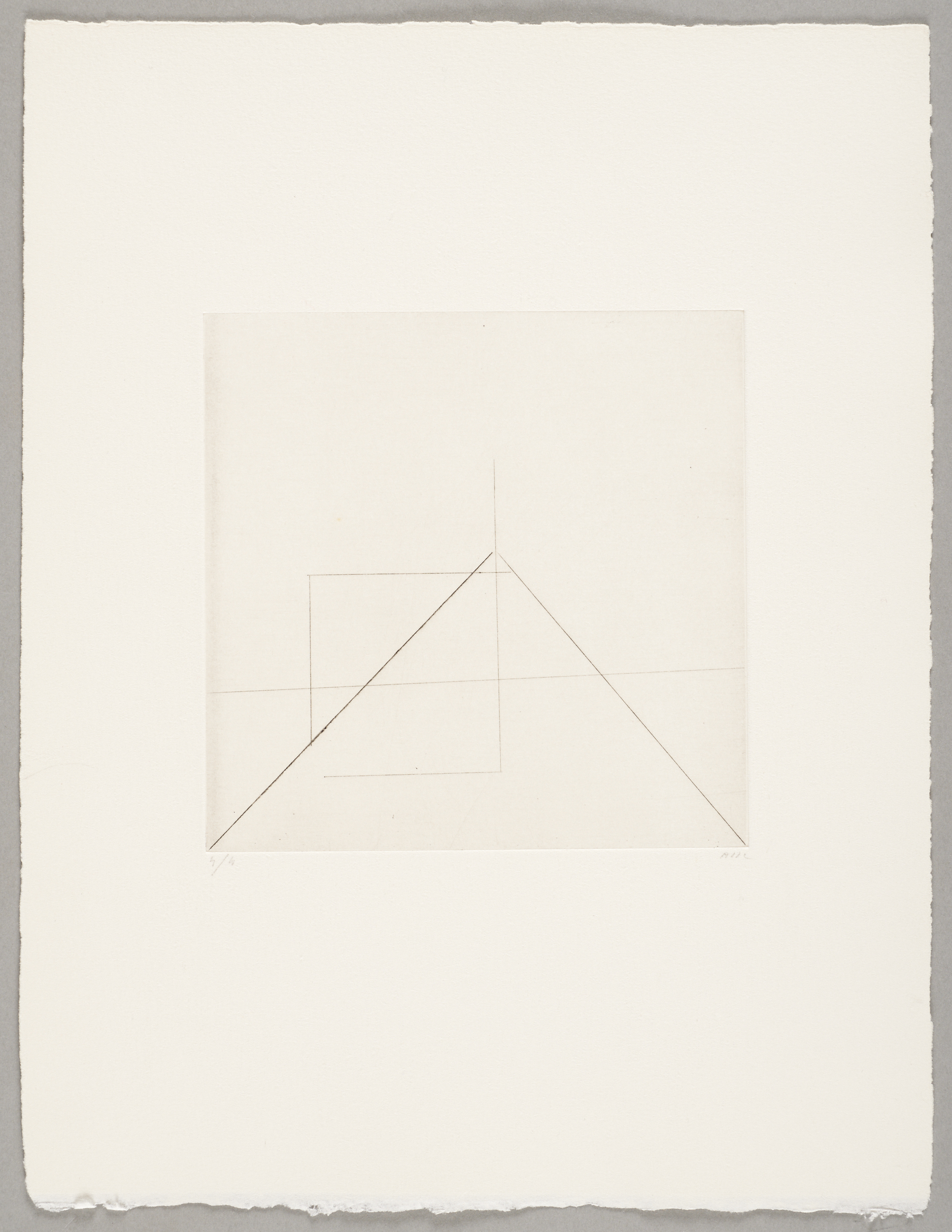 Triangle transparent, Geneviève Asse, 1975