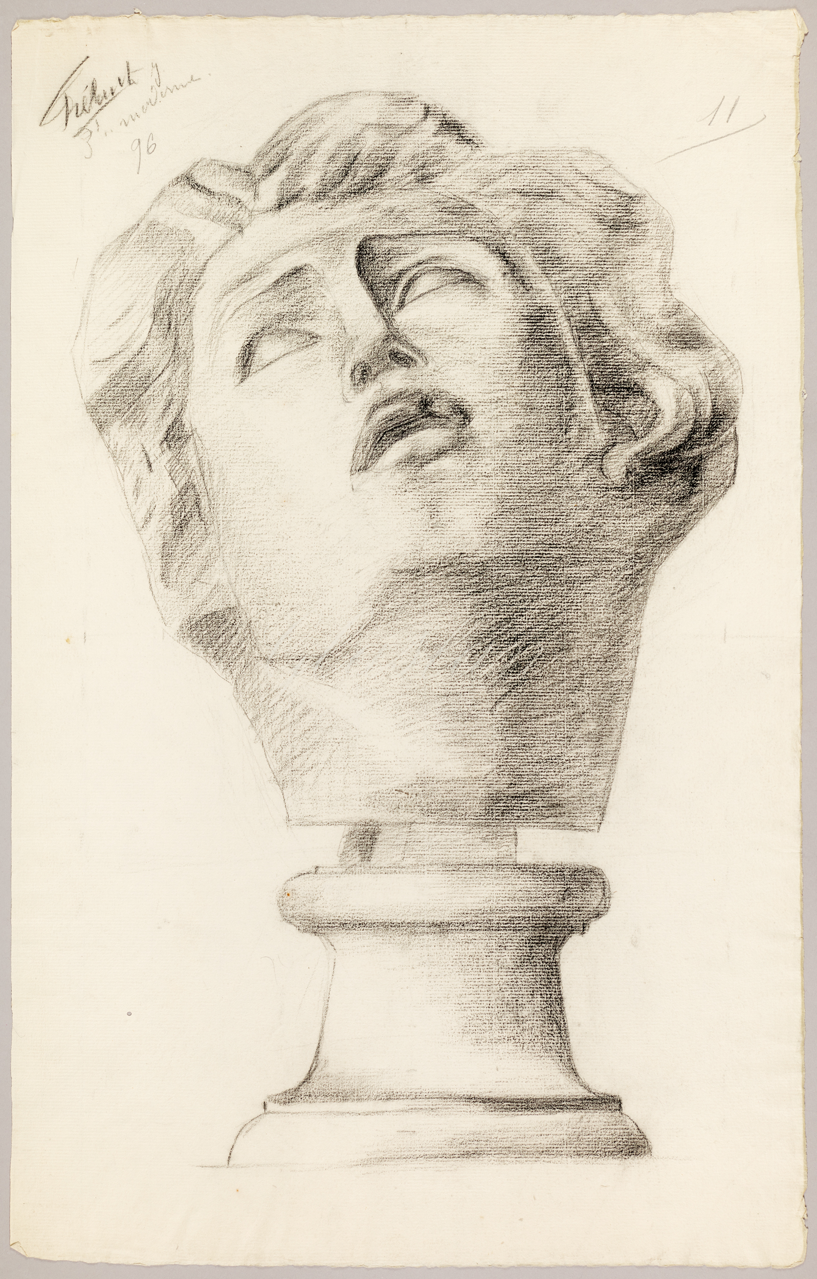 Étude de buste (titre factice), Jean Frélaut, 1896