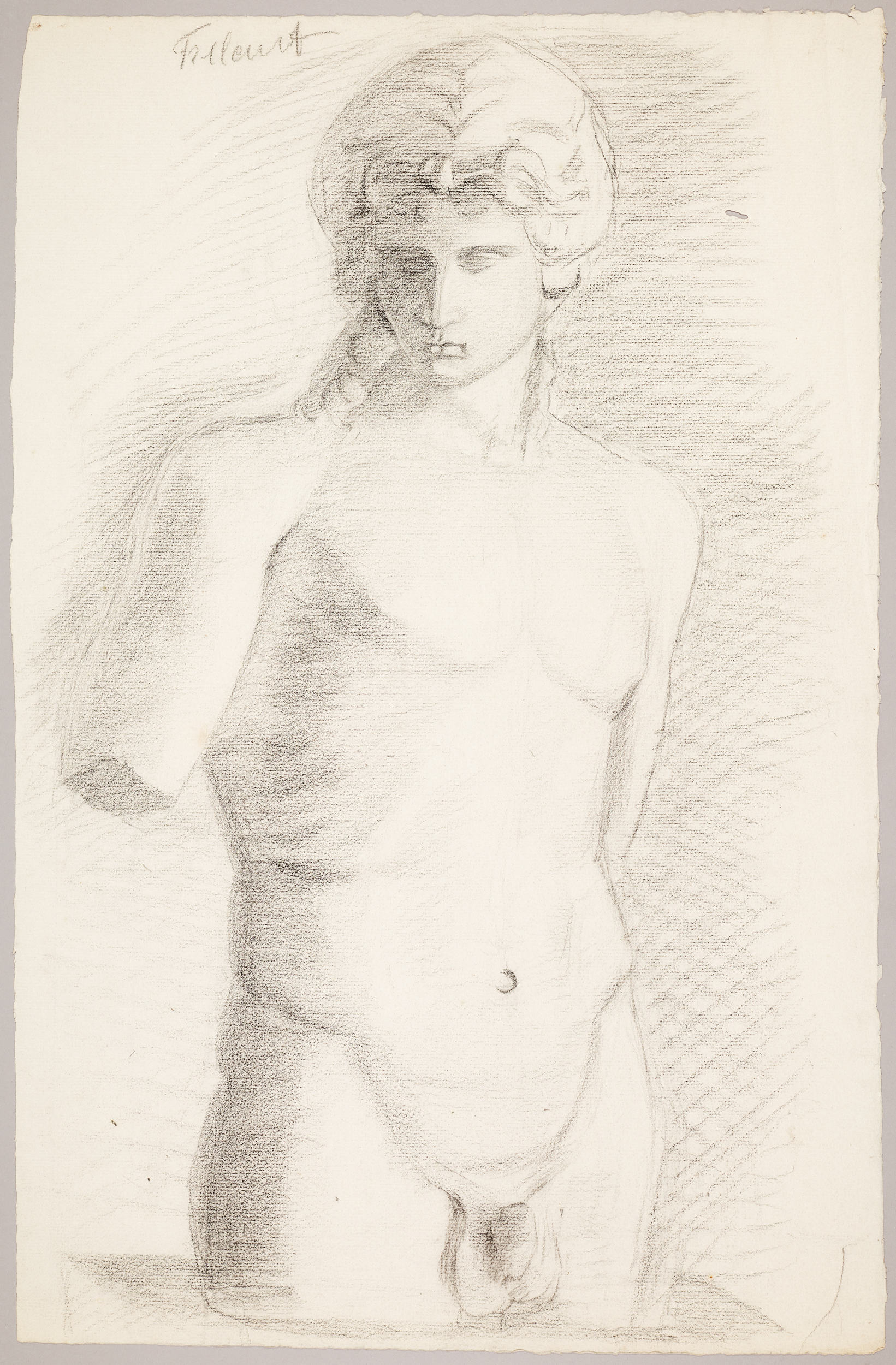 Étude de nu (titre factice), Jean Frélaut, 19e siècle