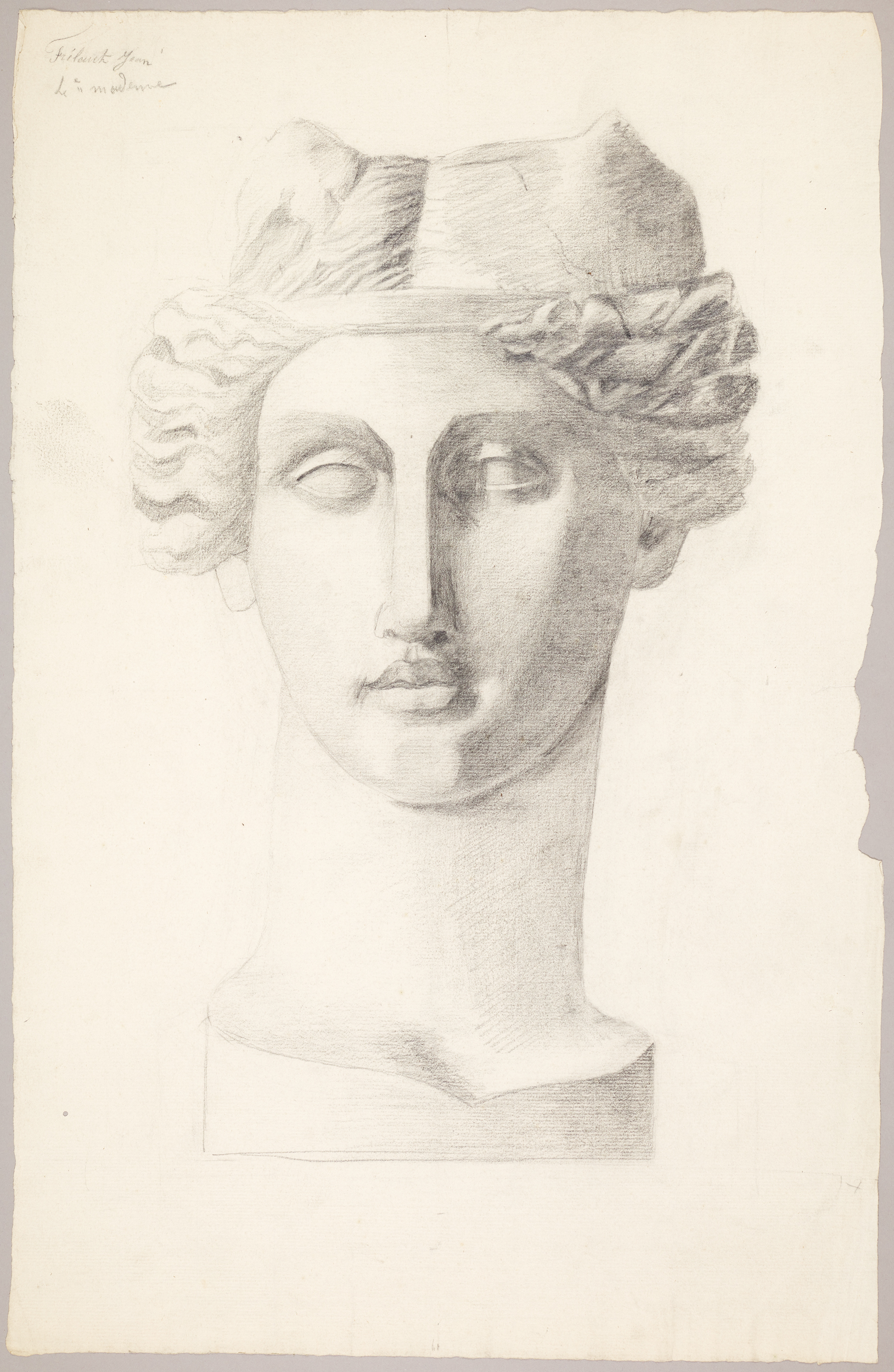Étude de buste (titre factice), Jean Frélaut, 19e siècle