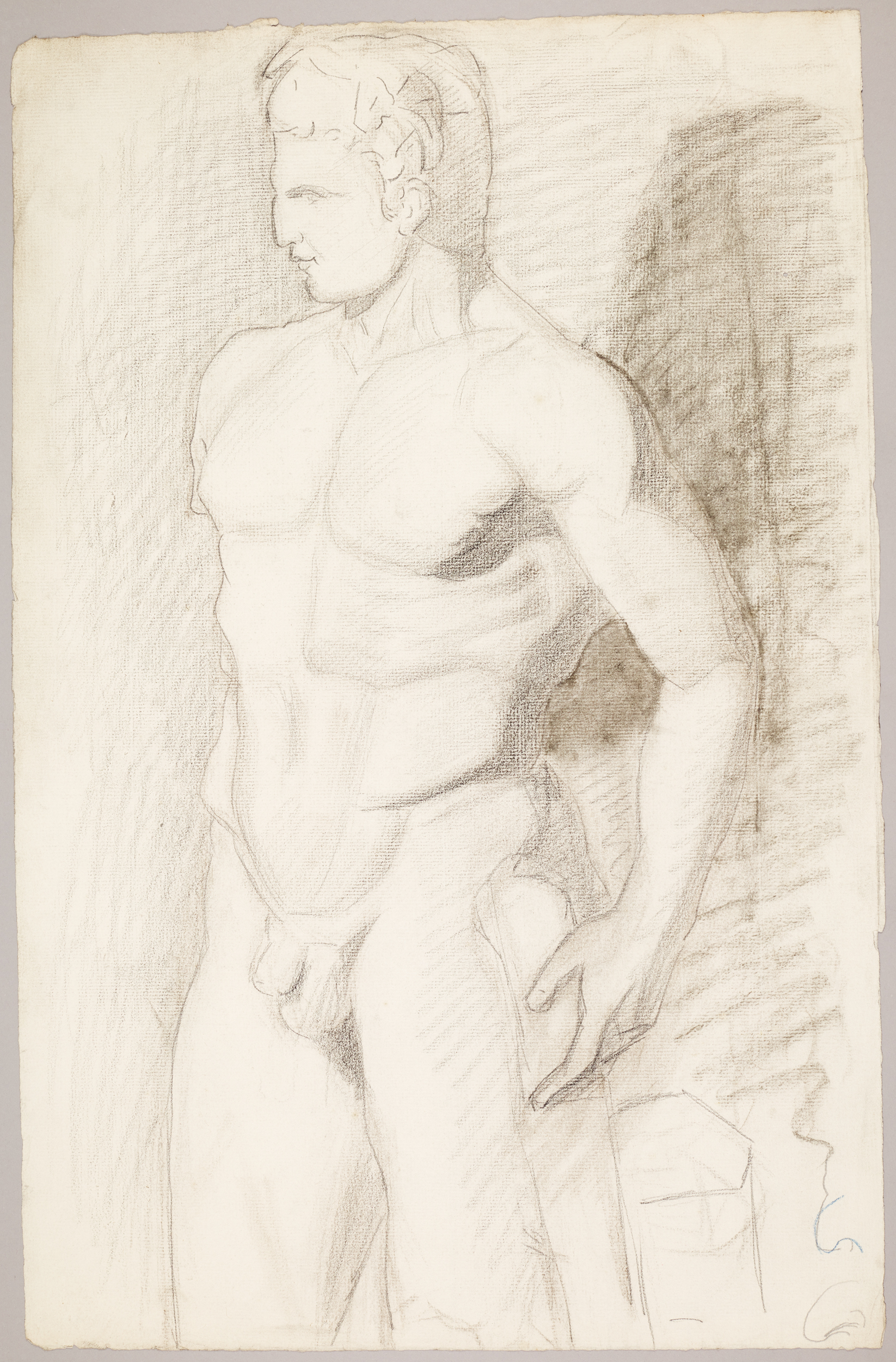 Étude de nu (titre factice), Jean Frélaut, 19e siècle