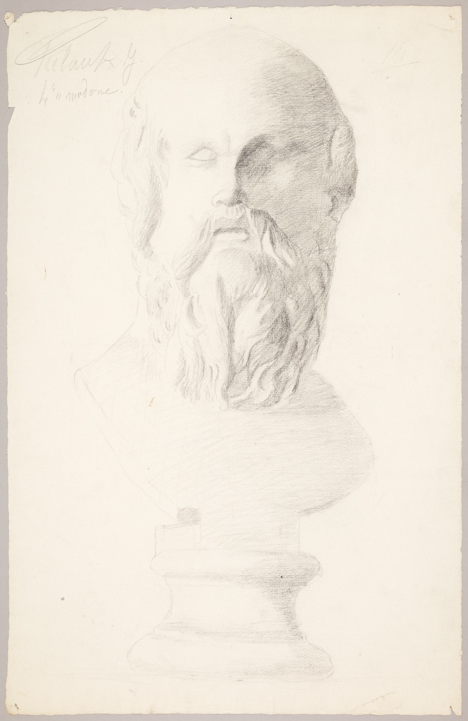 Étude de buste (titre factice), Jean Frélaut, 19e siècle