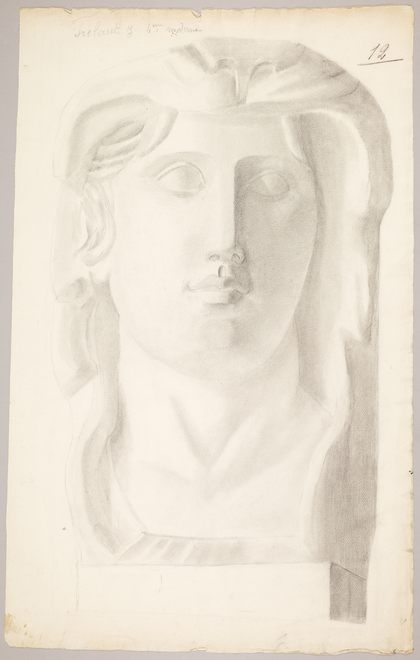 Étude de buste (titre factice), Jean Frélaut, 19e siècle