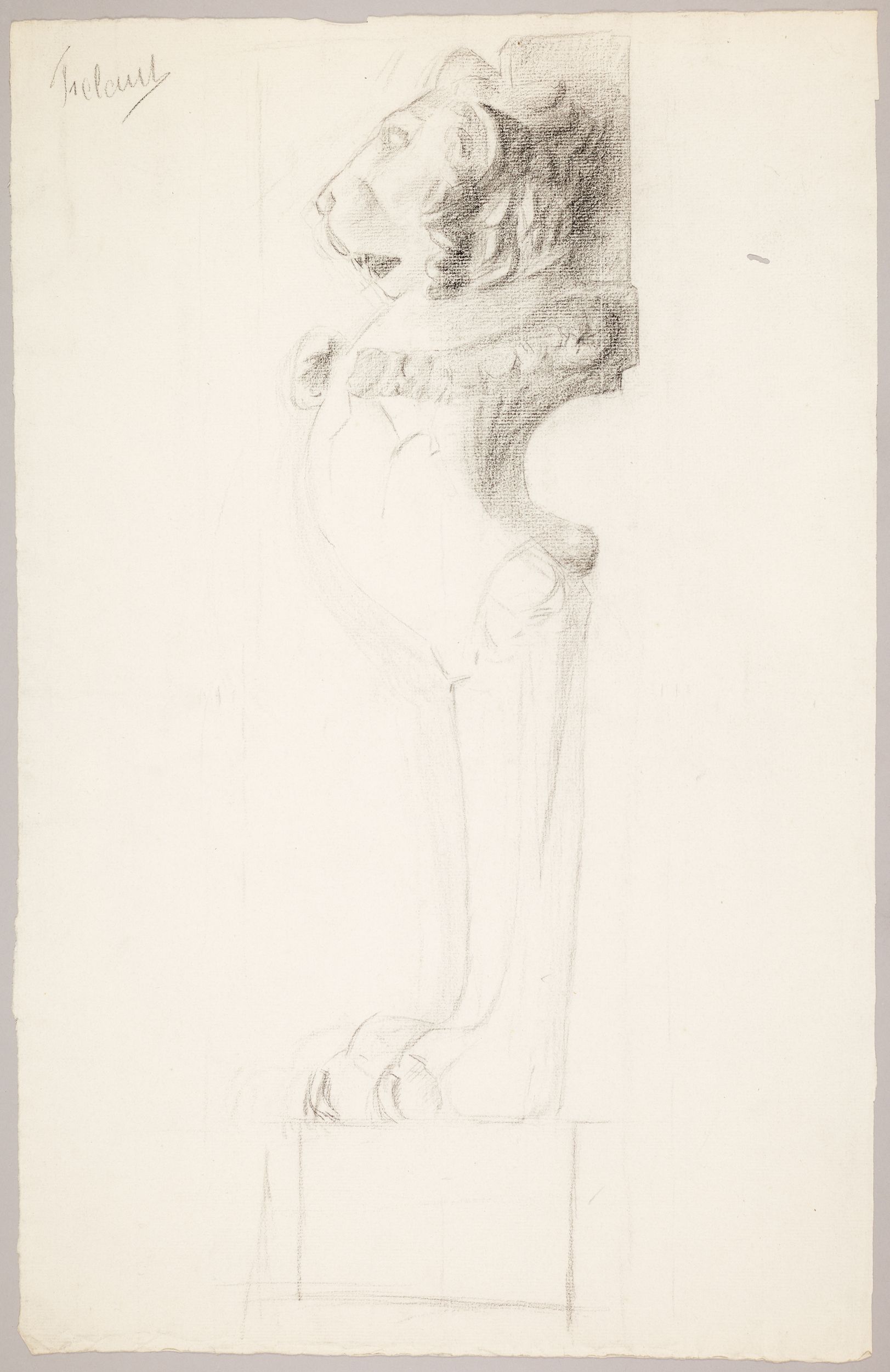 Étude de sphinx (titre factice), Jean Frélaut, 1897
