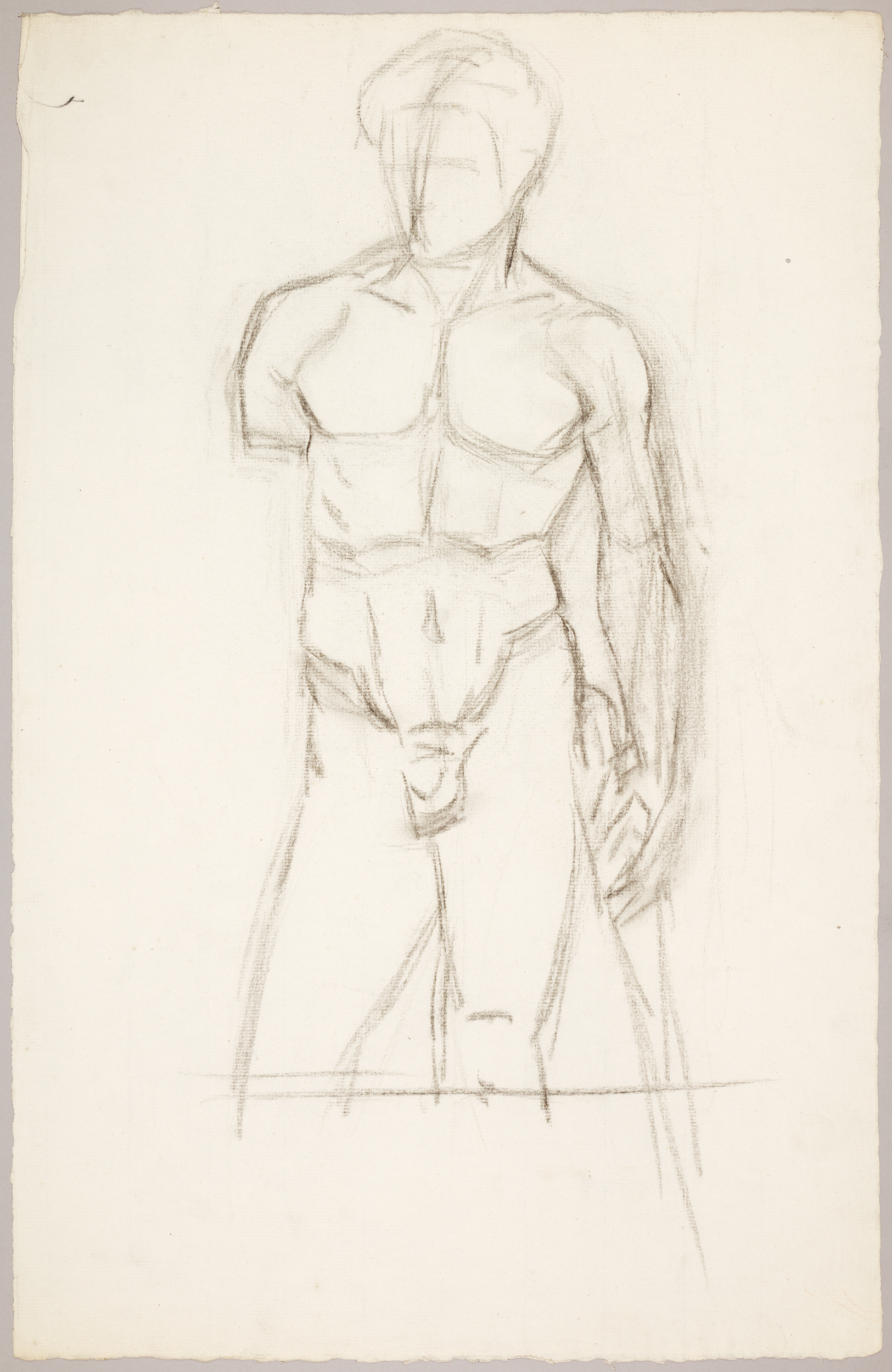 Étude de nu (recto) (titre factice) ; Divers croquis (verso) (titre factice), Jean Frélaut, 1897