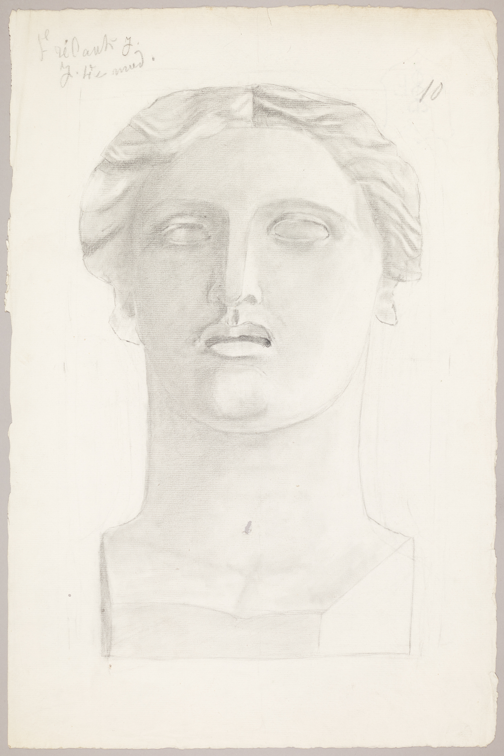 Étude de buste (titre factice), Jean Frélaut, 19e siècle