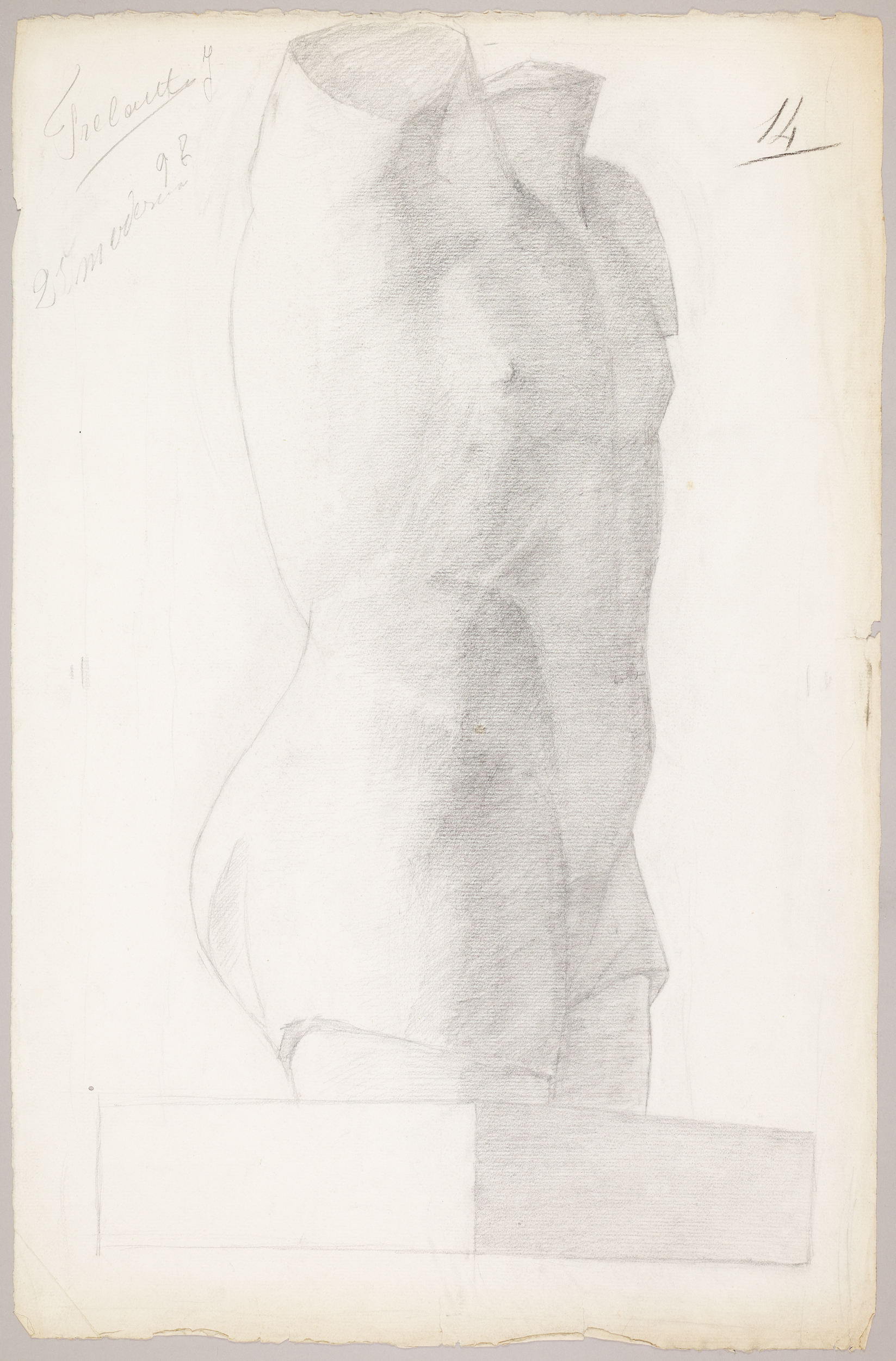 Étude de tronc (titre factice), Jean Frélaut, 19e siècle
