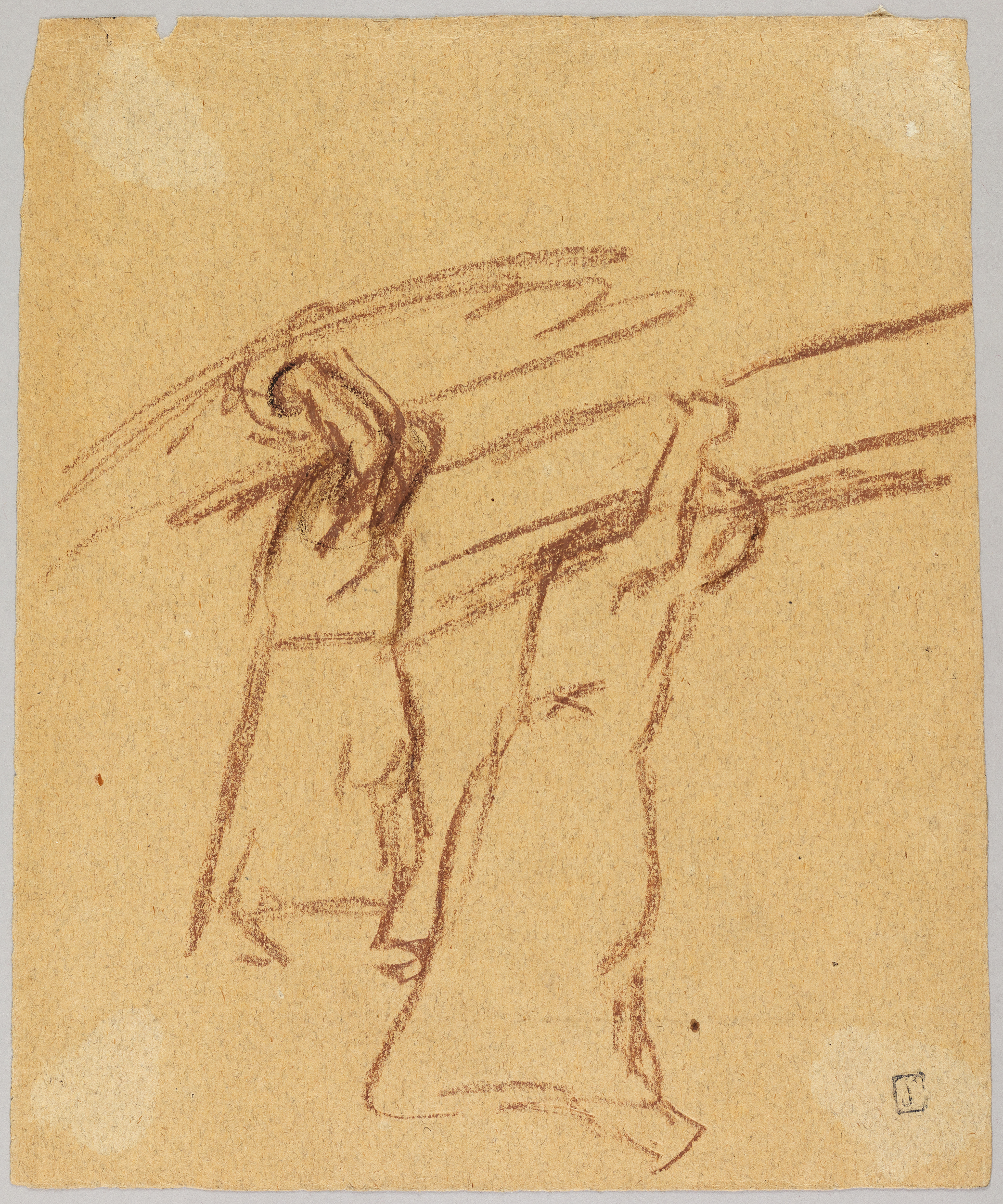 Paysanne au fagot (titre factice), Jean Frélaut, 20e siècle