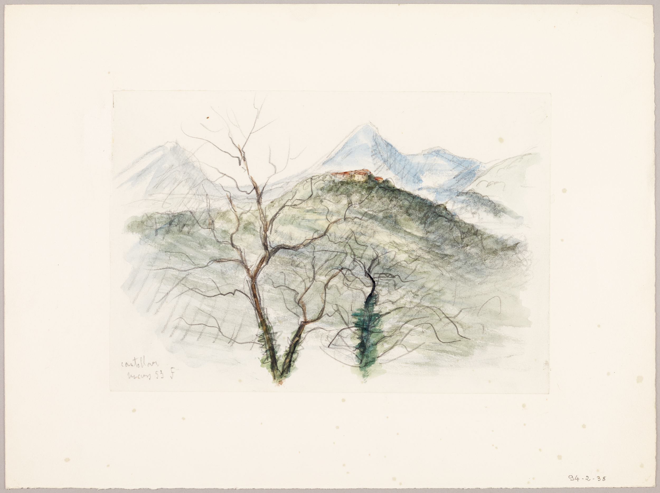 Castellar ; Paysage du midi - Castellar (titre factice)_0