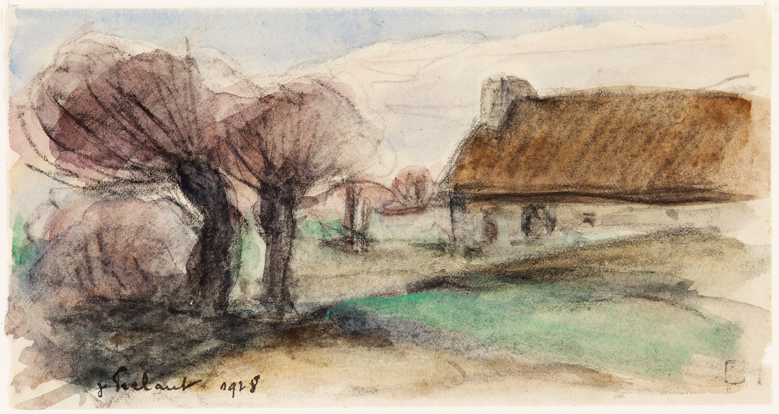 Maison et arbres (titre factice)_0