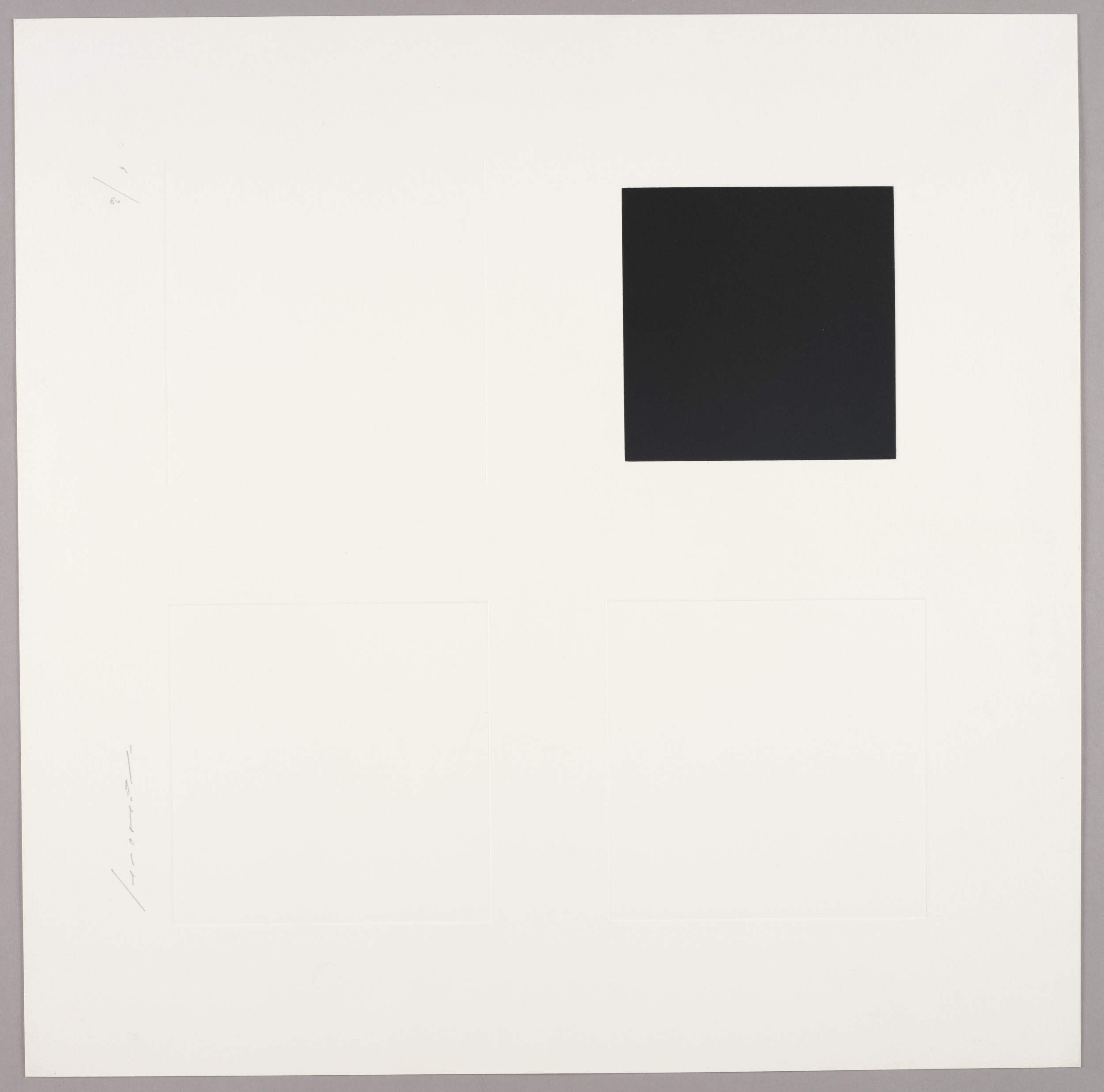 Quatre carré IV, Aurélie Nemours, 4e quart 20e siècle