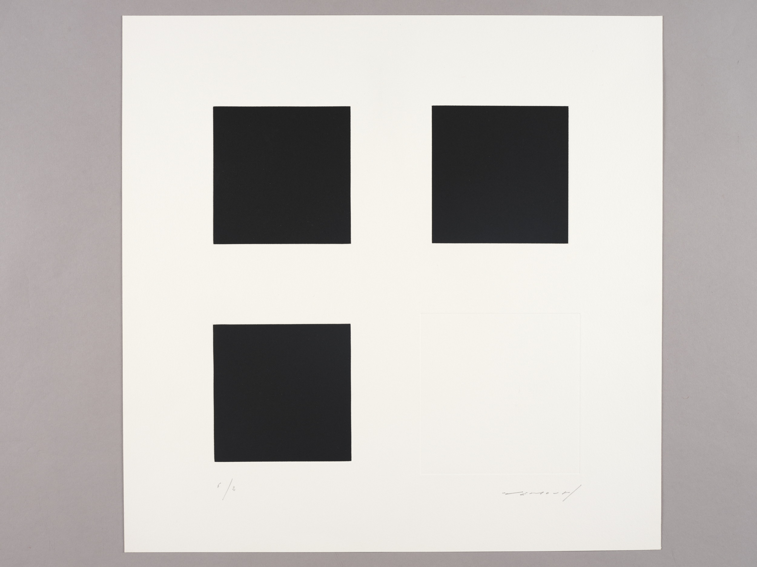 Quatre carré II, Aurélie Nemours, 4e quart 20e siècle