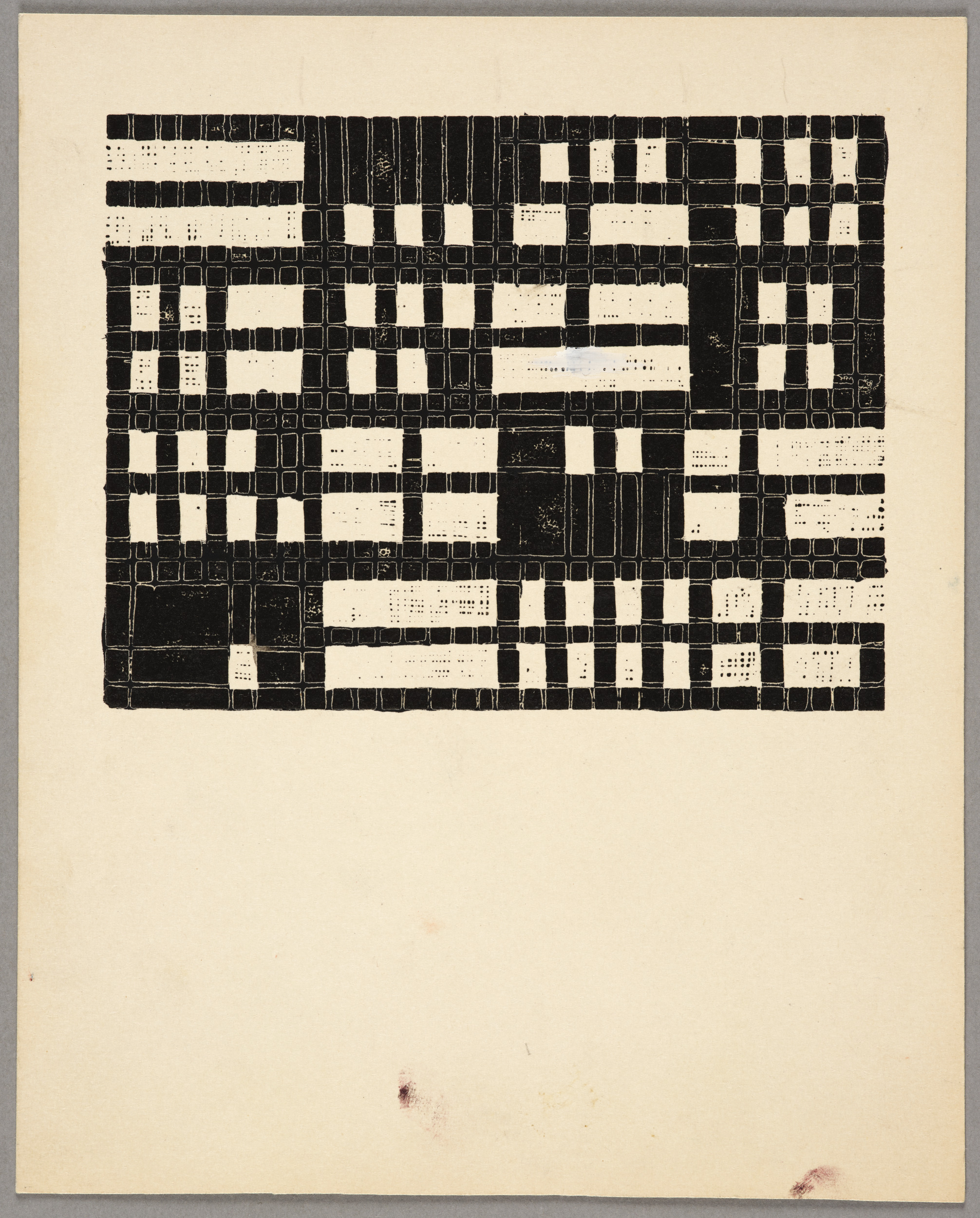 Sans titre (1er état), Aurélie Nemours, 3e quart 20e siècle
